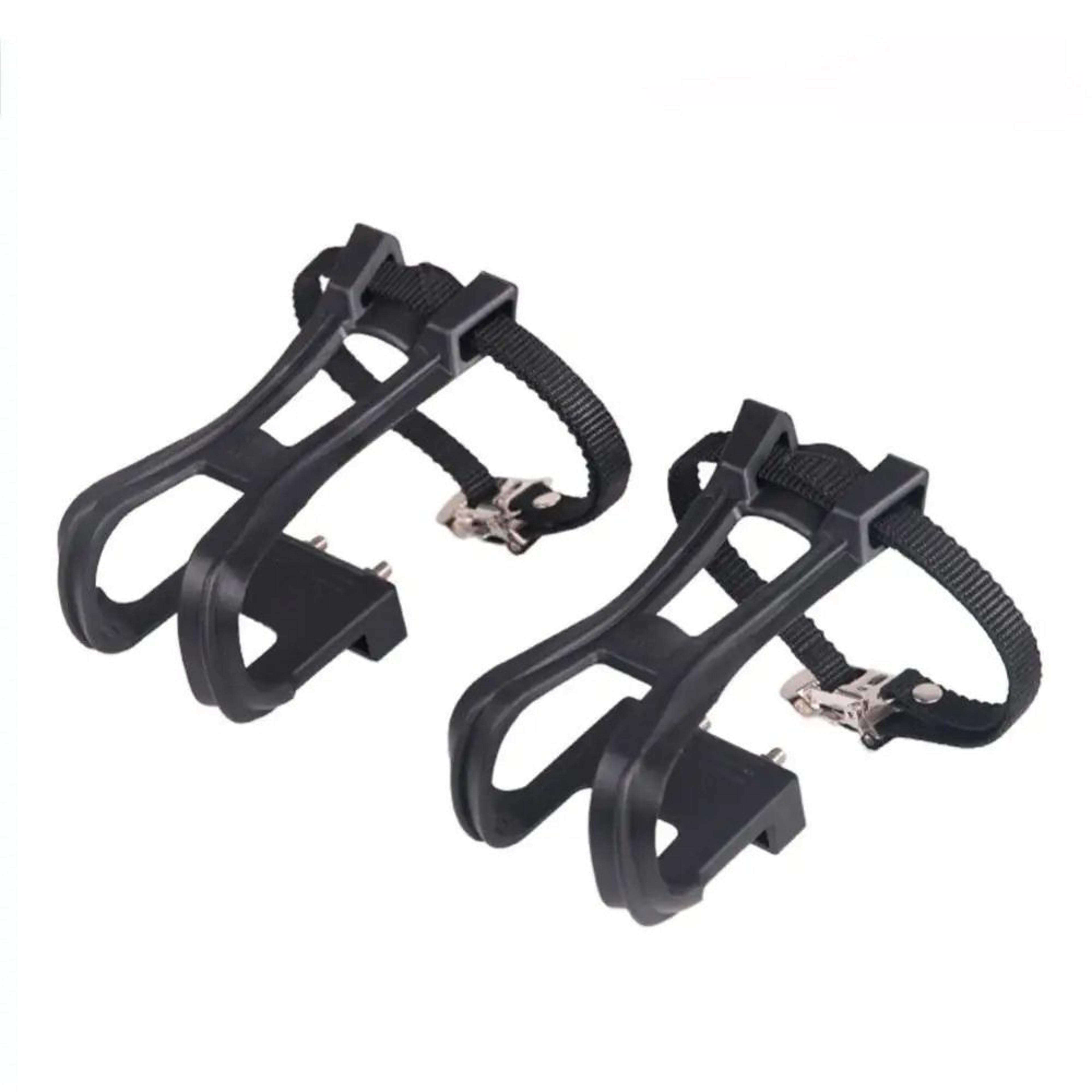 Adjustable Bicycle Pedal Toe Clip Strap Set 6