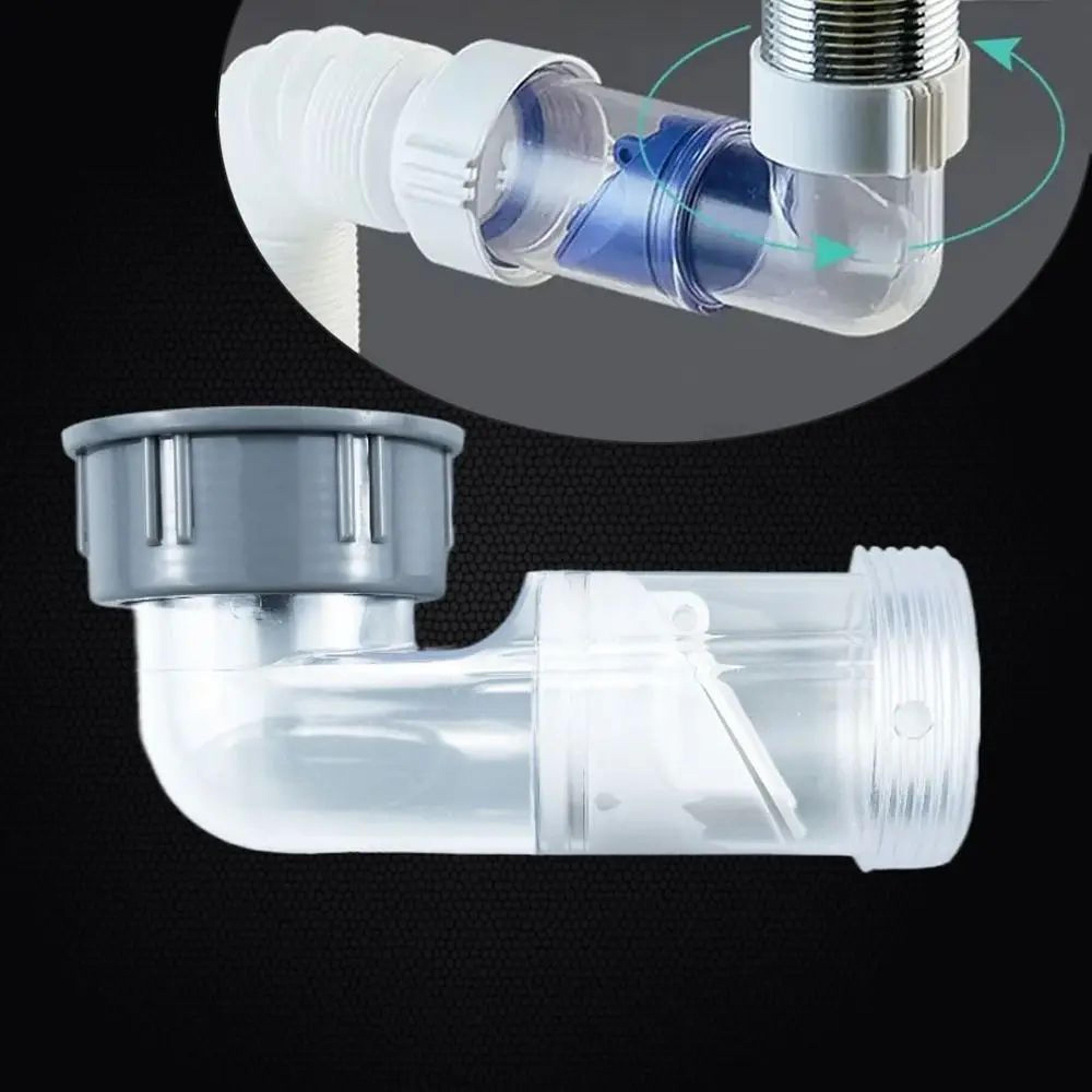 Odor Proof Curved Sink Drain Pipe Kit 3