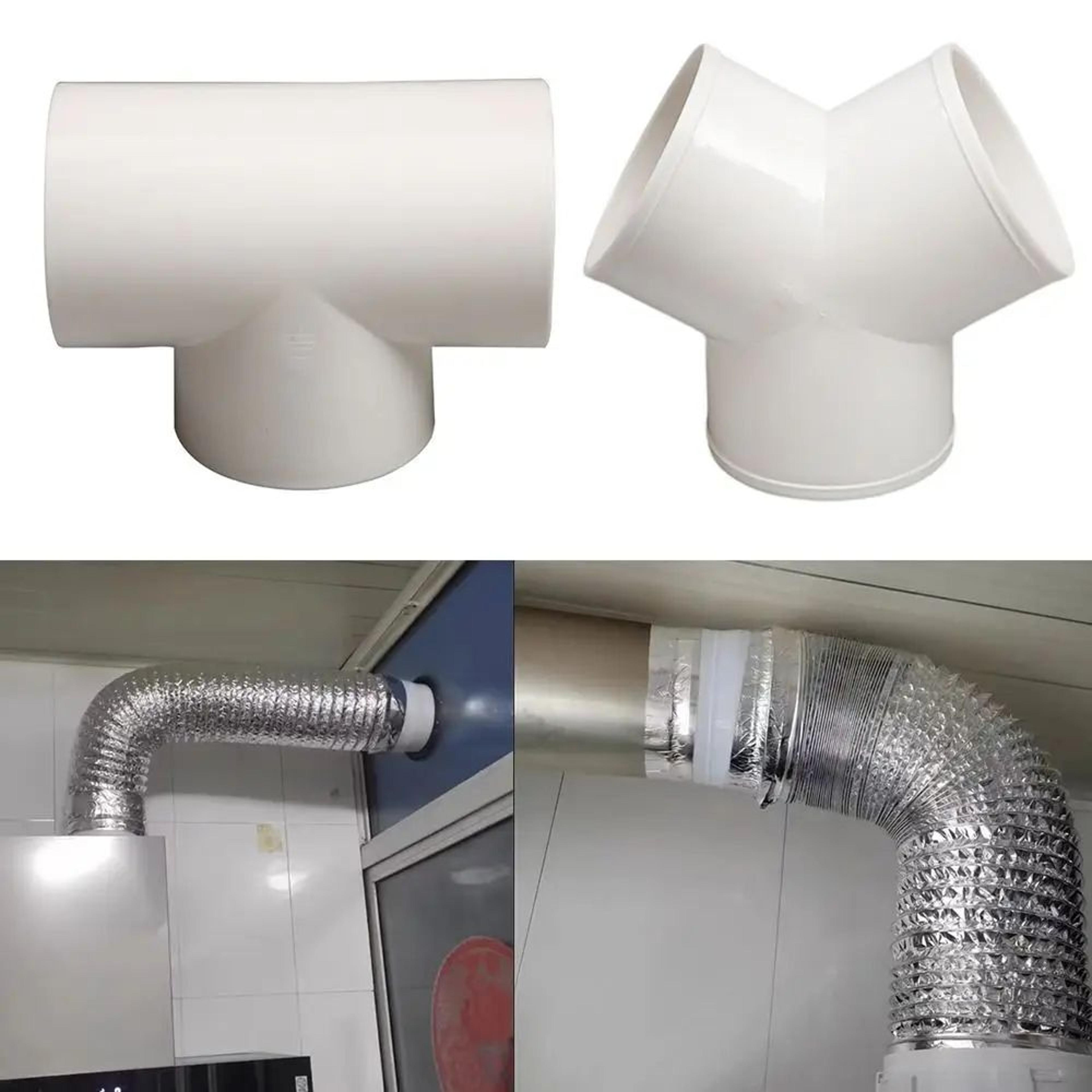PVC 3 Way Duct Connector Ventilation Splitter 9
