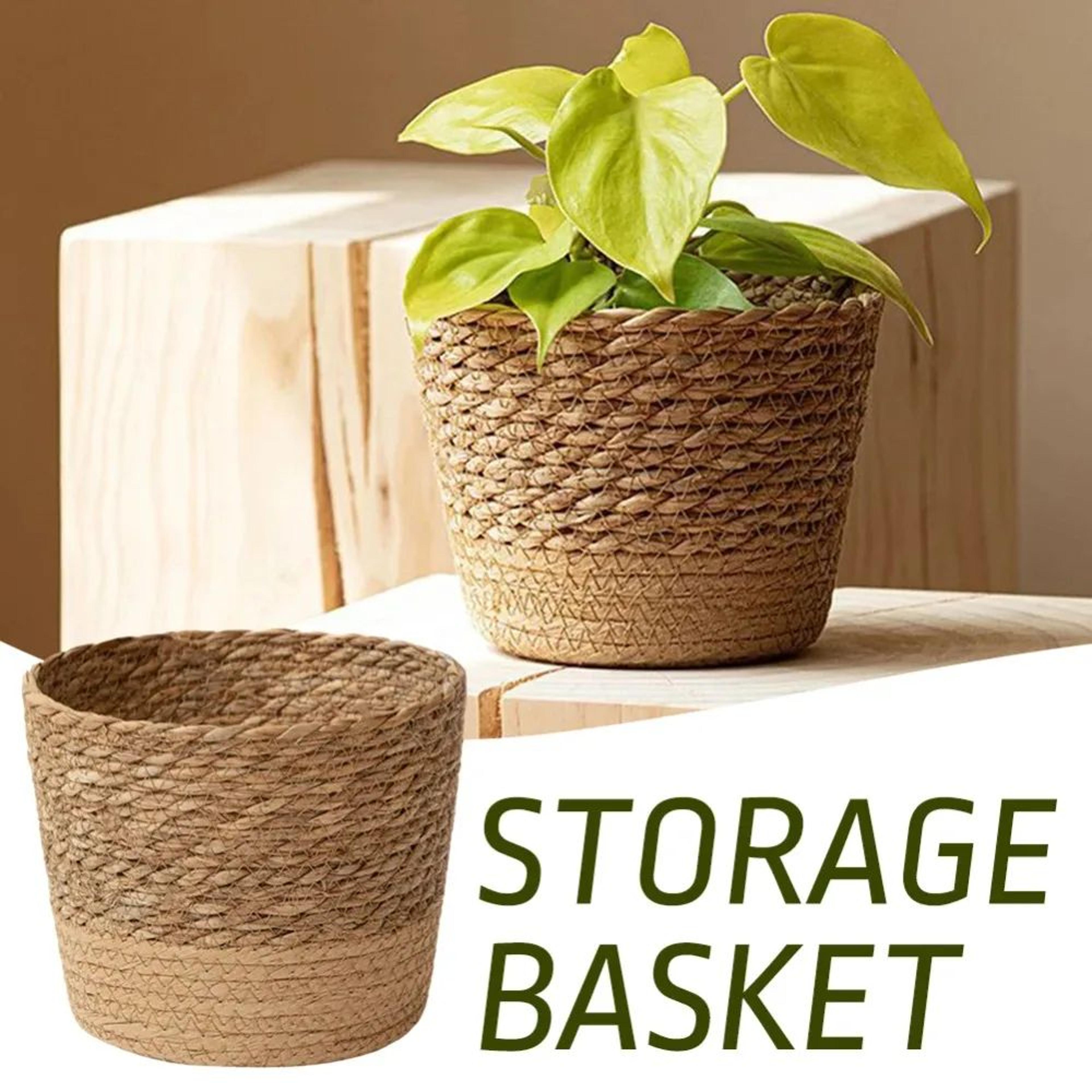 Handmade Wicker Rattan Plant Pot Basket 4