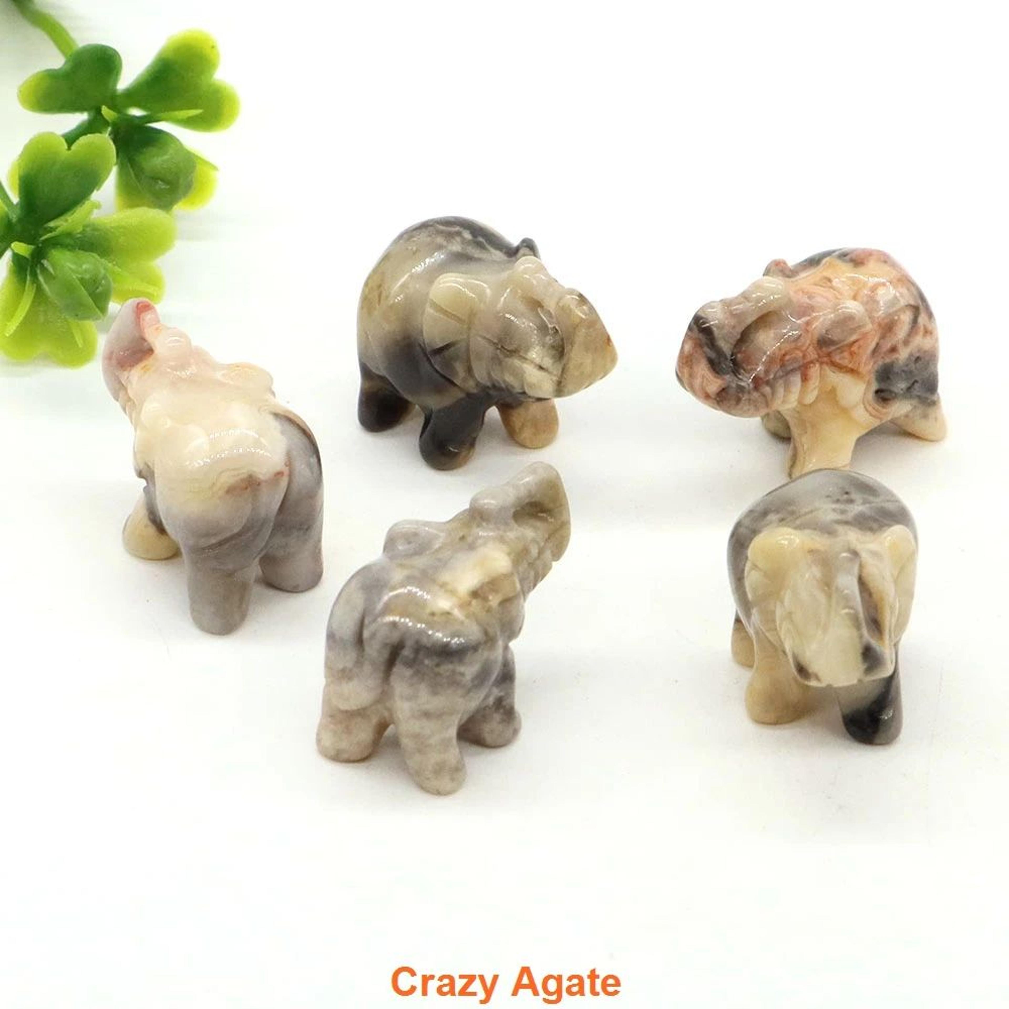 Mini Crystal Elephant Healing Figurine 13