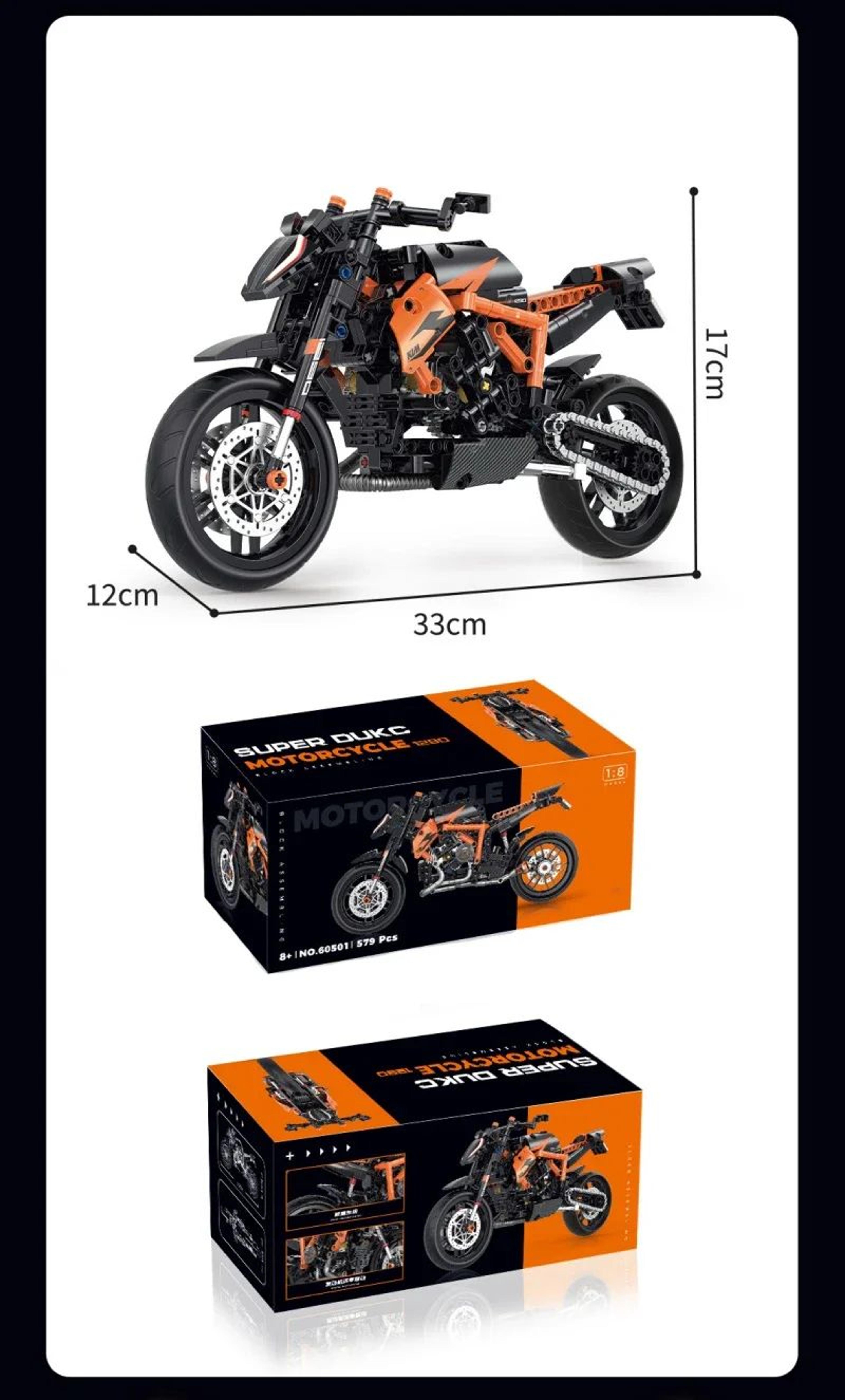 Technical Motorcycle Building Block Set 8