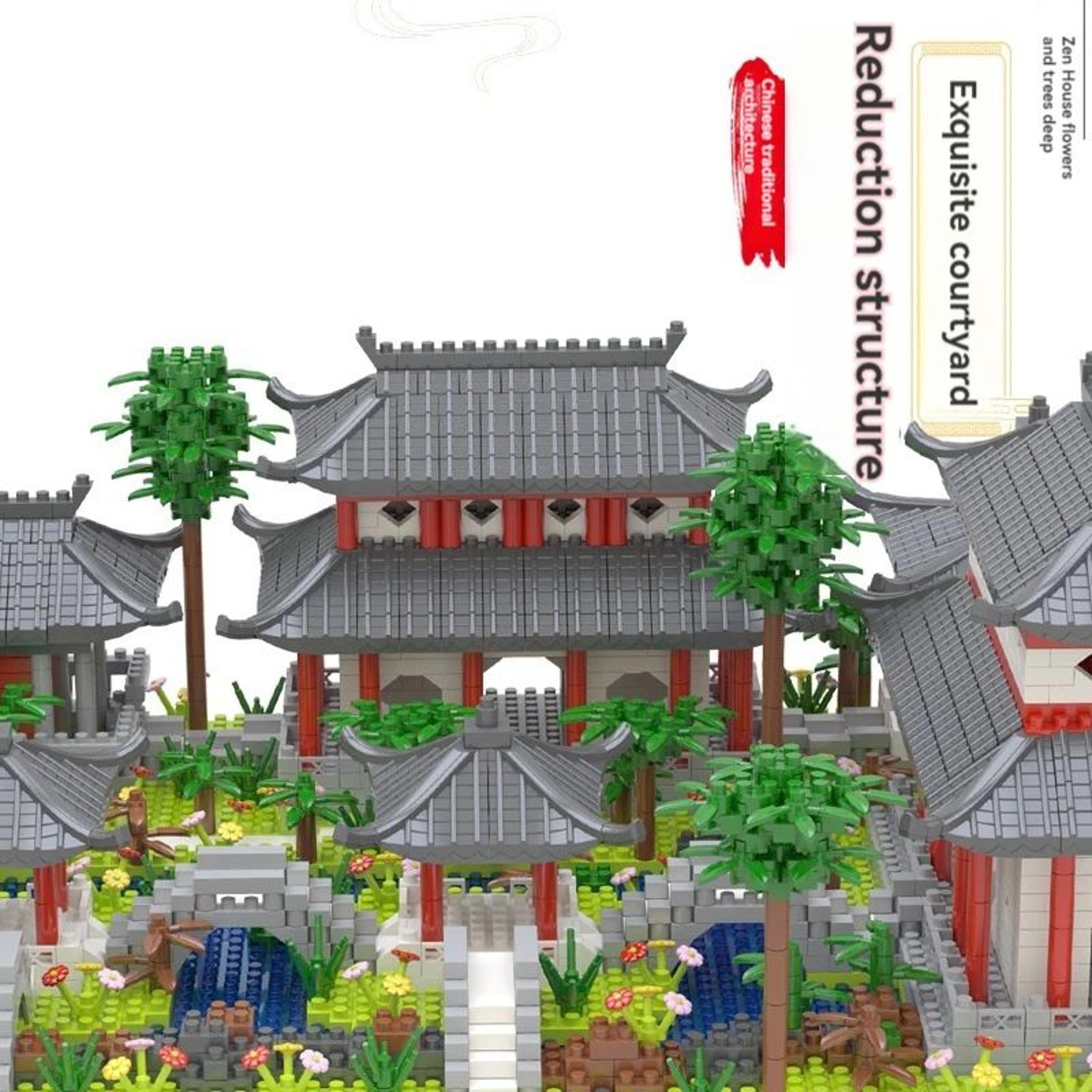 Suzhou Garden Mini Block Set With LED 5