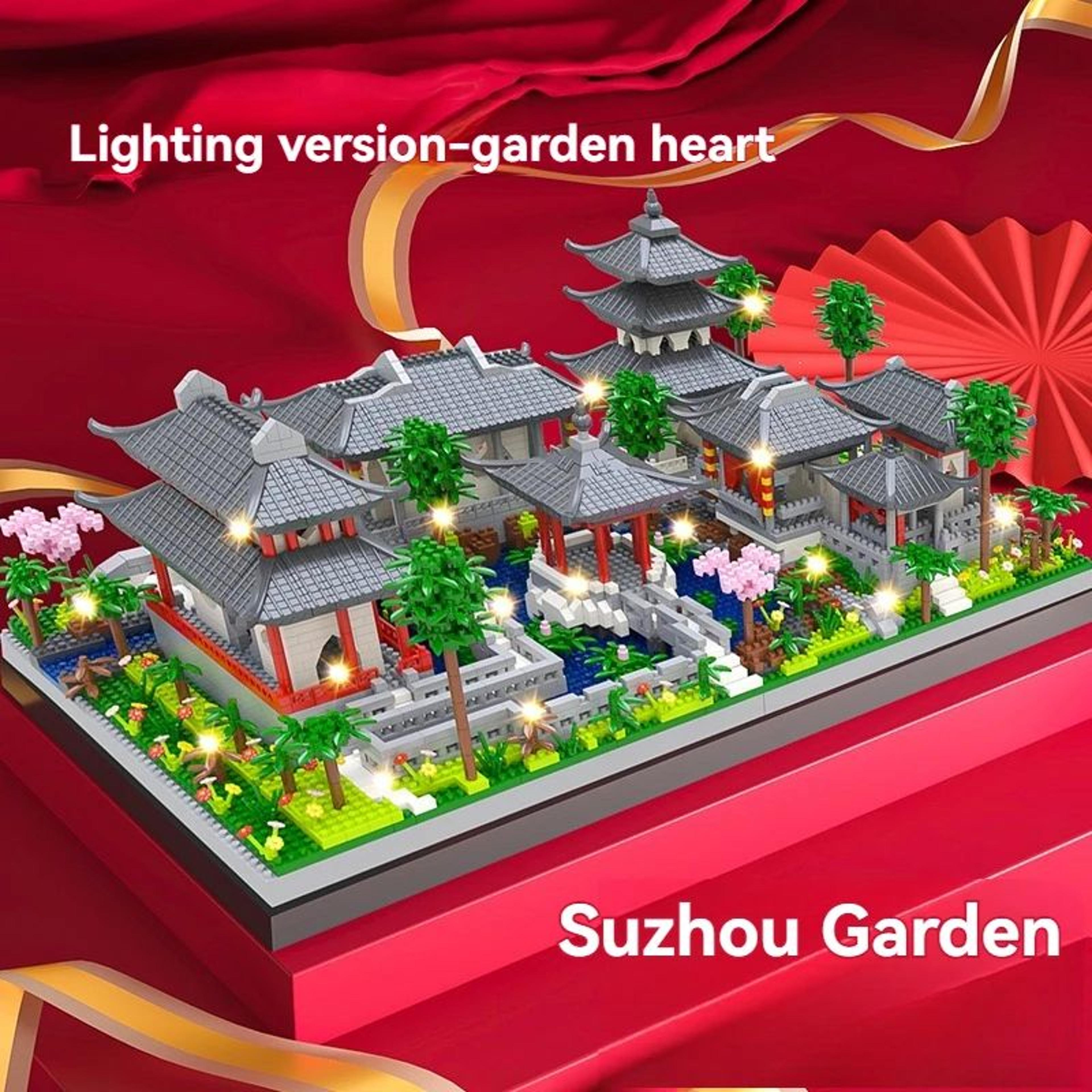 Suzhou Garden Mini Block Set With LED 9