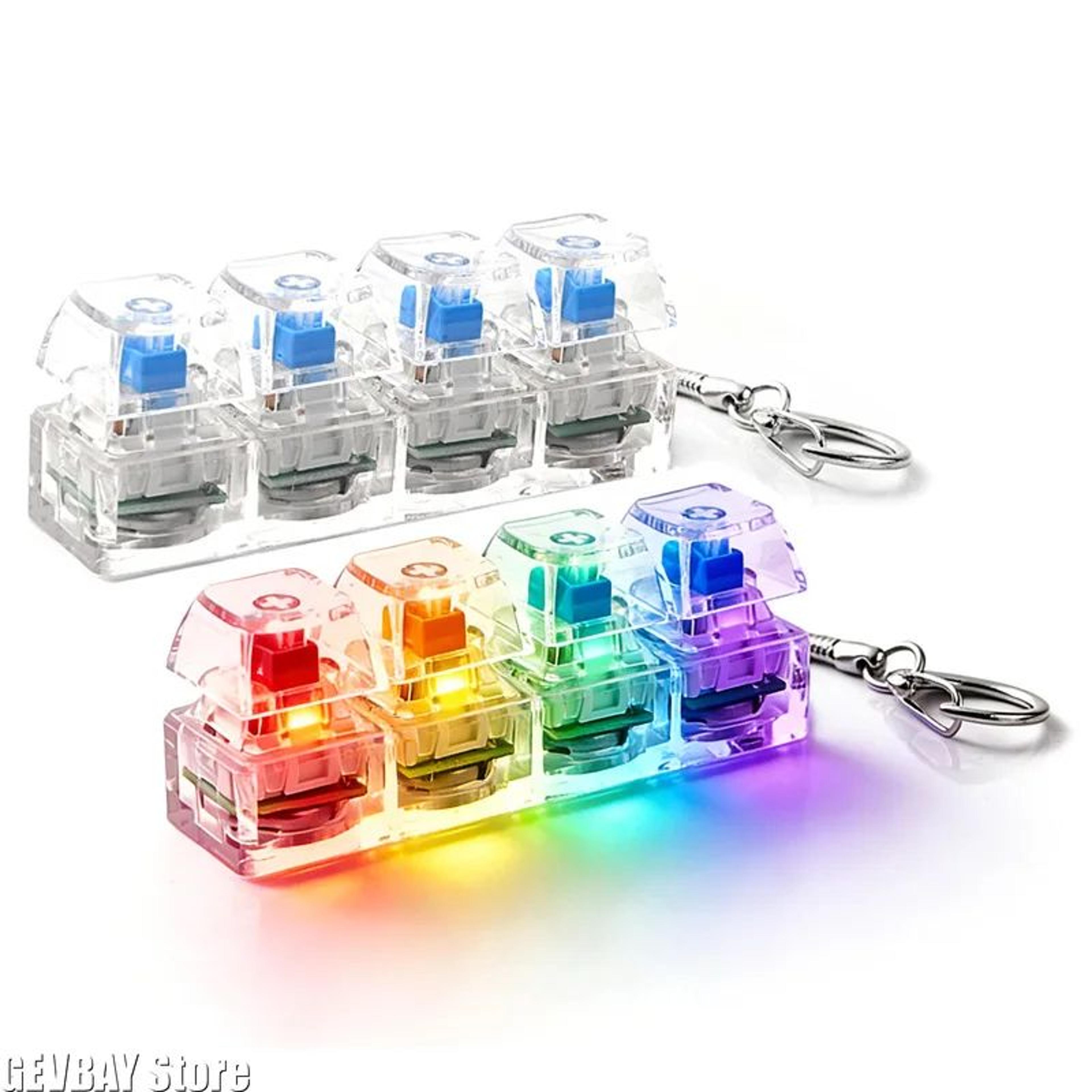 RGB Keyboard Fidget Keychain Toy 1