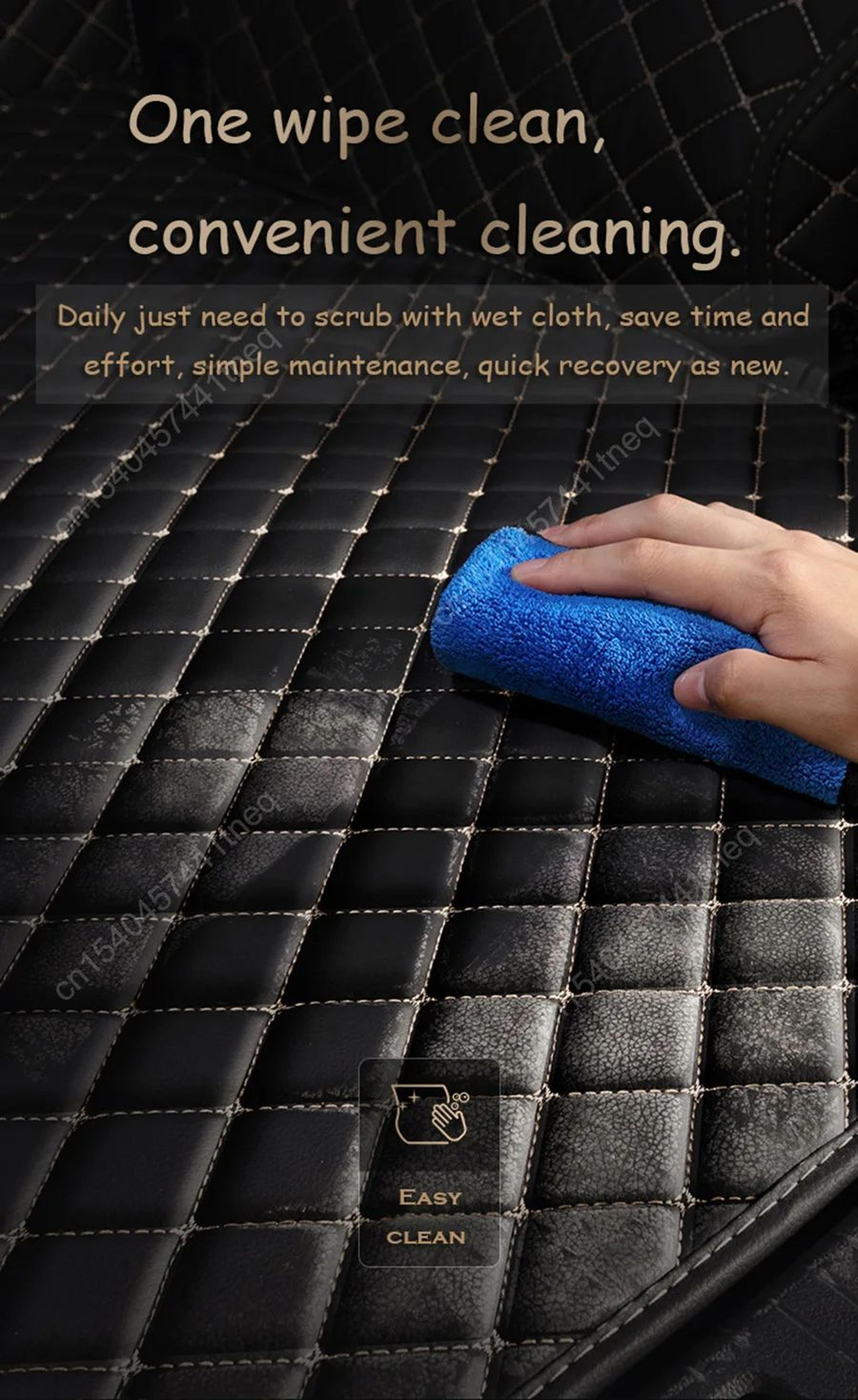 Tesla Model 3 Leather Car Trunk Cargo Liner Mat 6