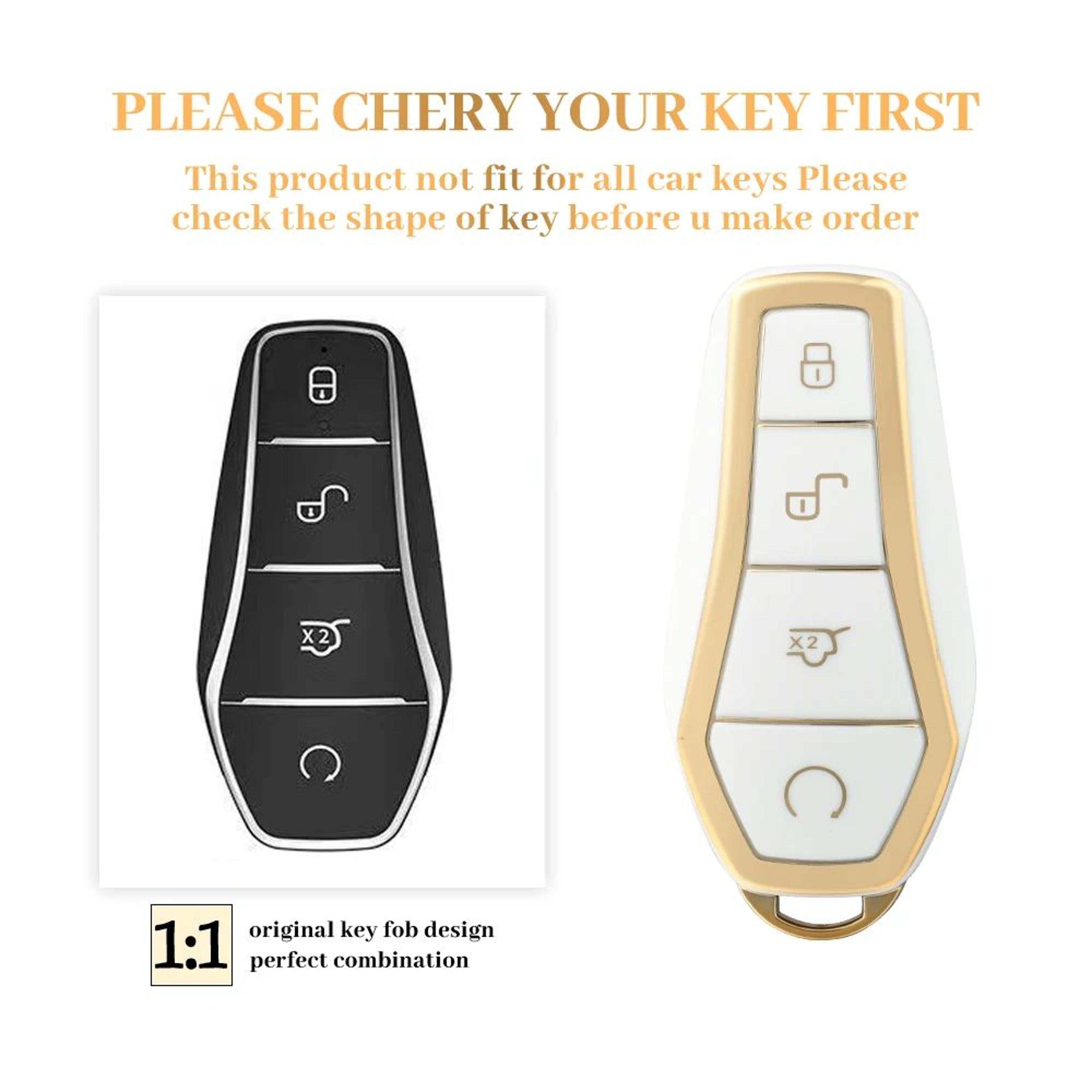 Pink 4 Button Key Fob Cover For BYD 2