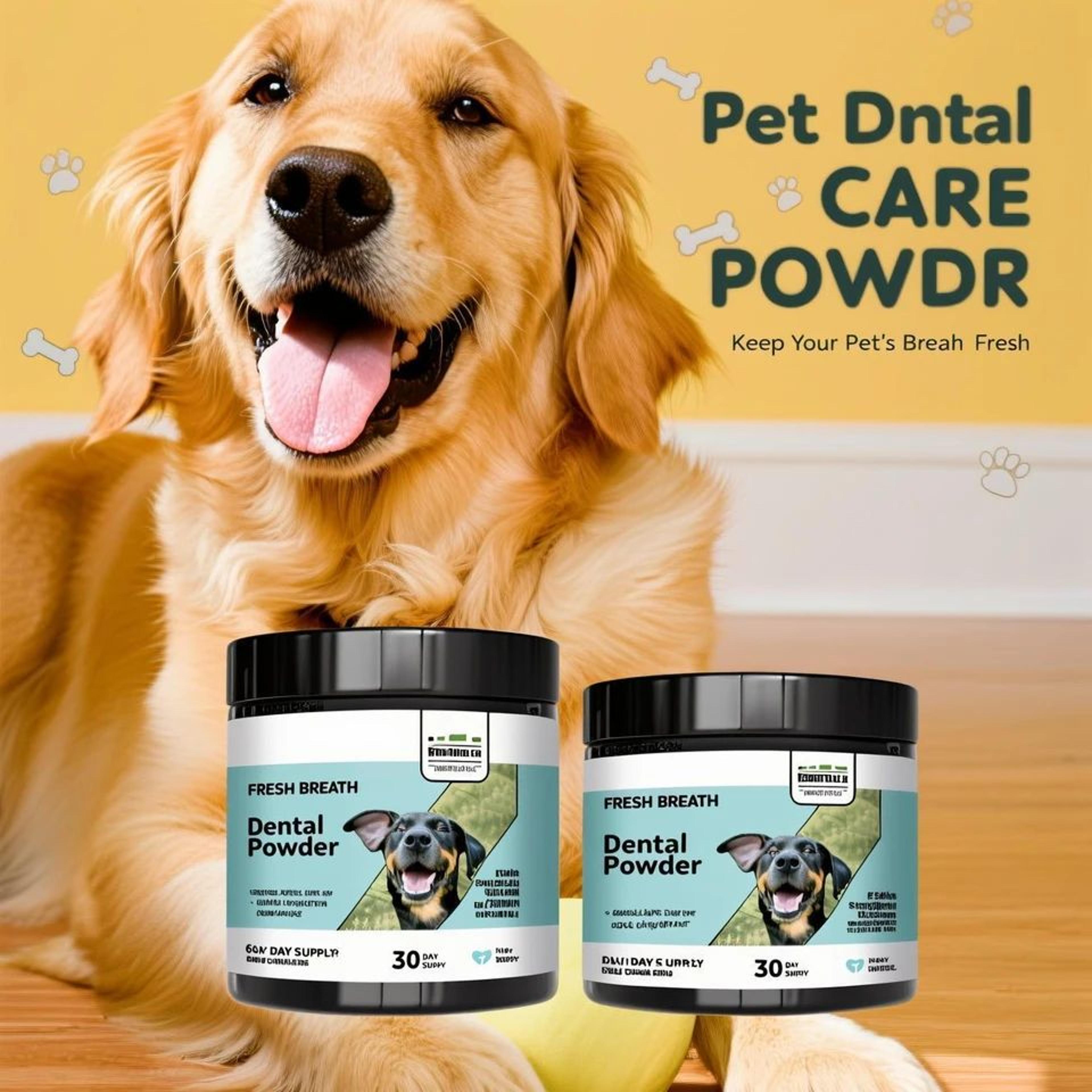 mint herbal pet teeth powder for dogs and cats