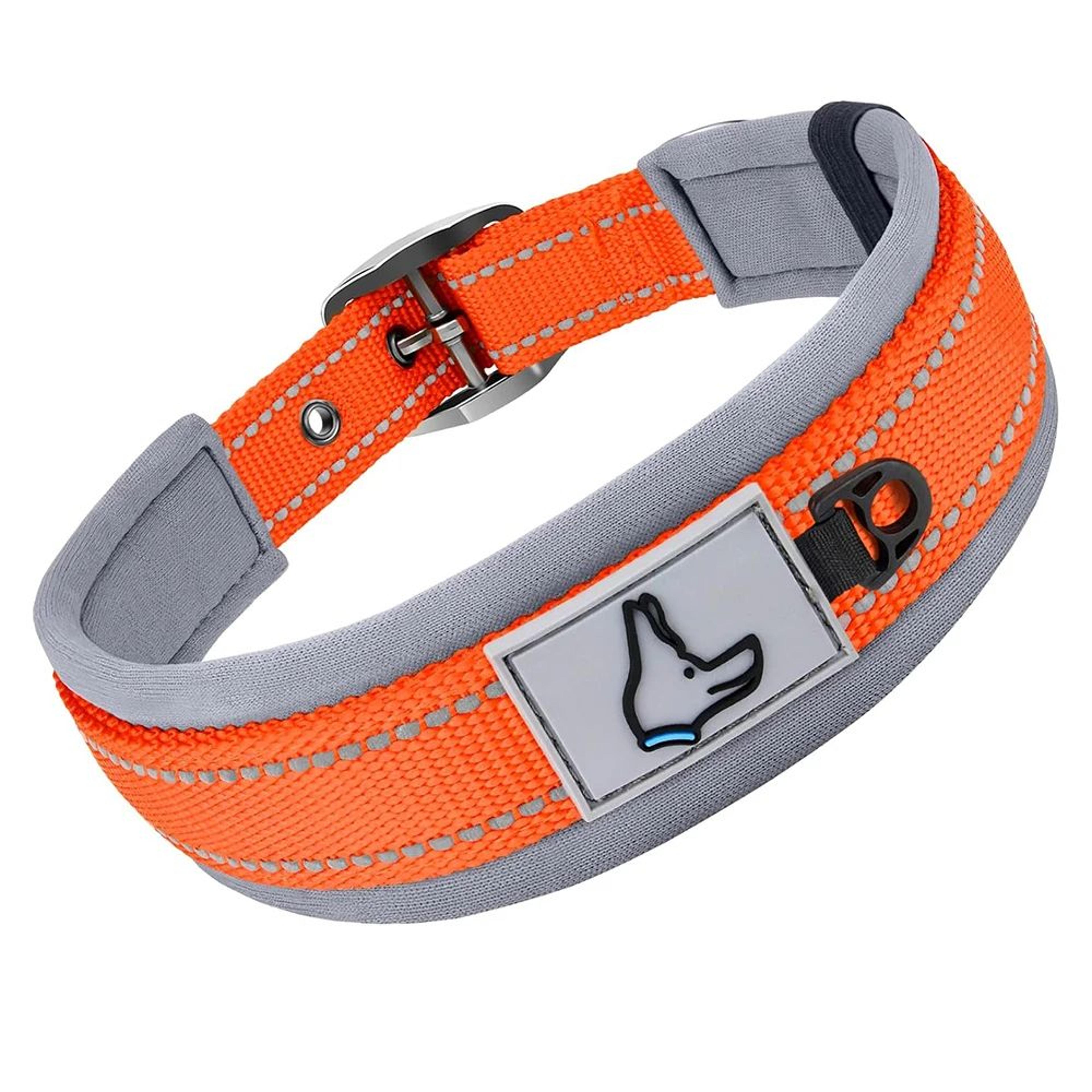 Reflective Padded Adjustable Dog Collar 18