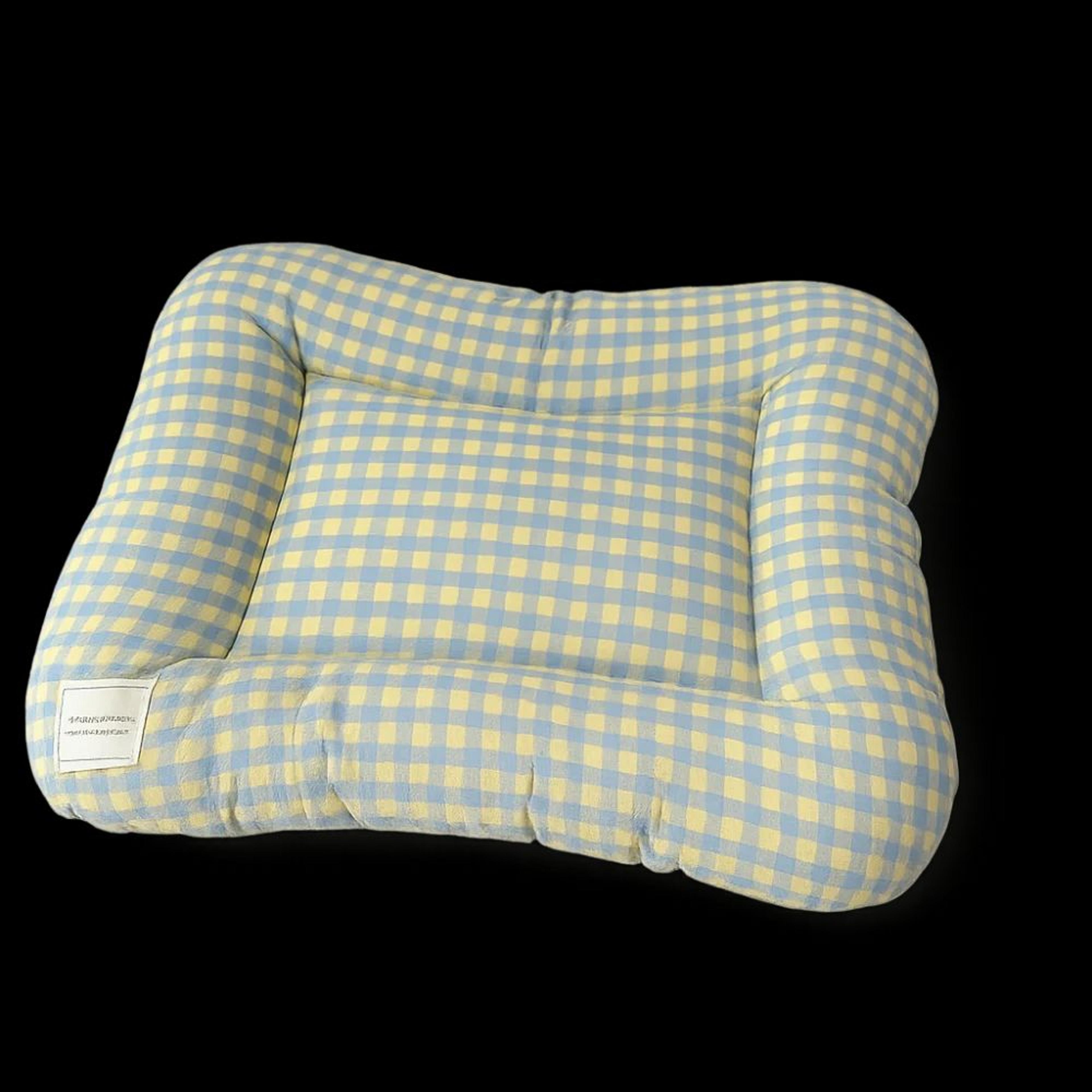 Soft Breathable Plaid Dog Bed Cushion 5