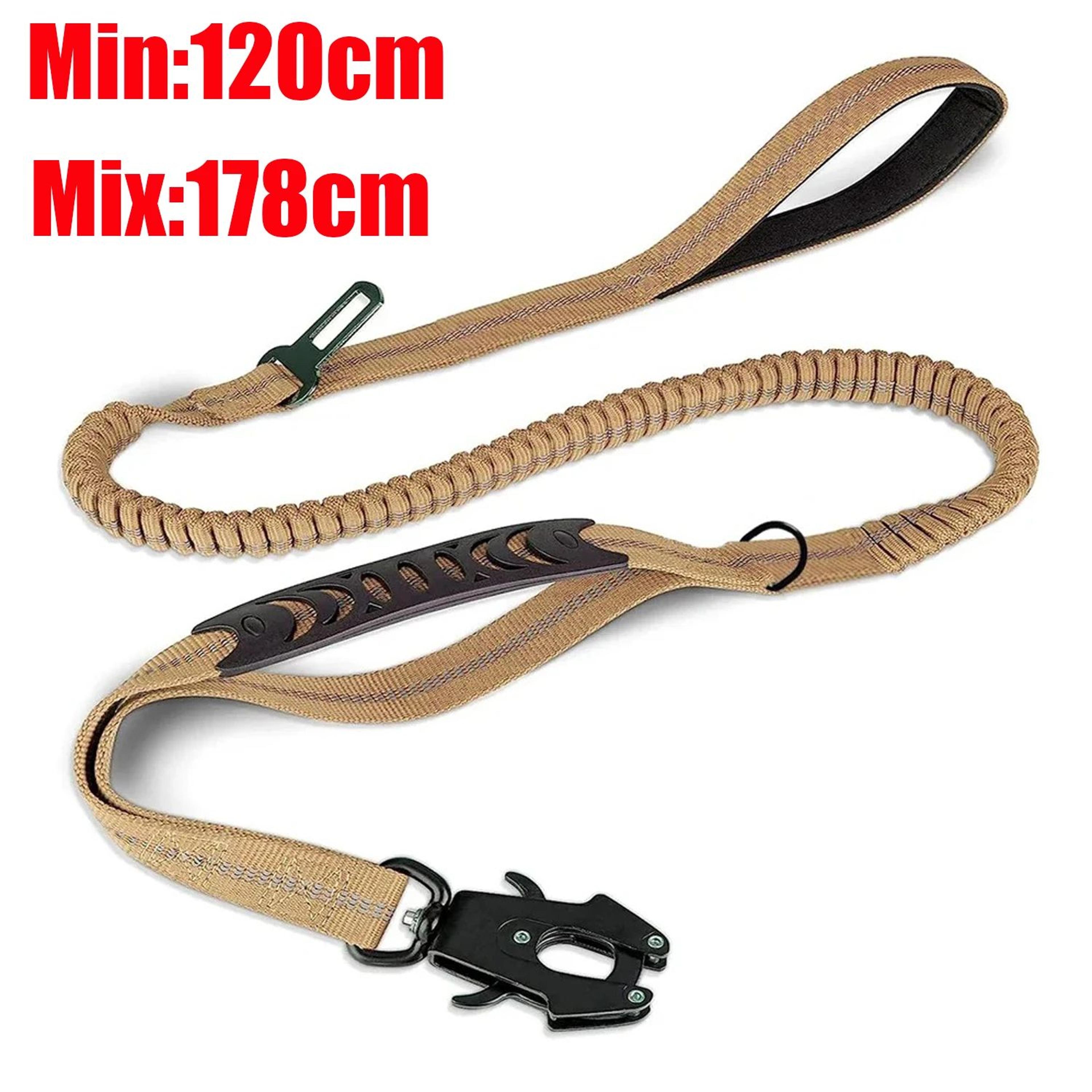Heavy Duty Reflective Bungee Dog Leash With Seatbelt 10