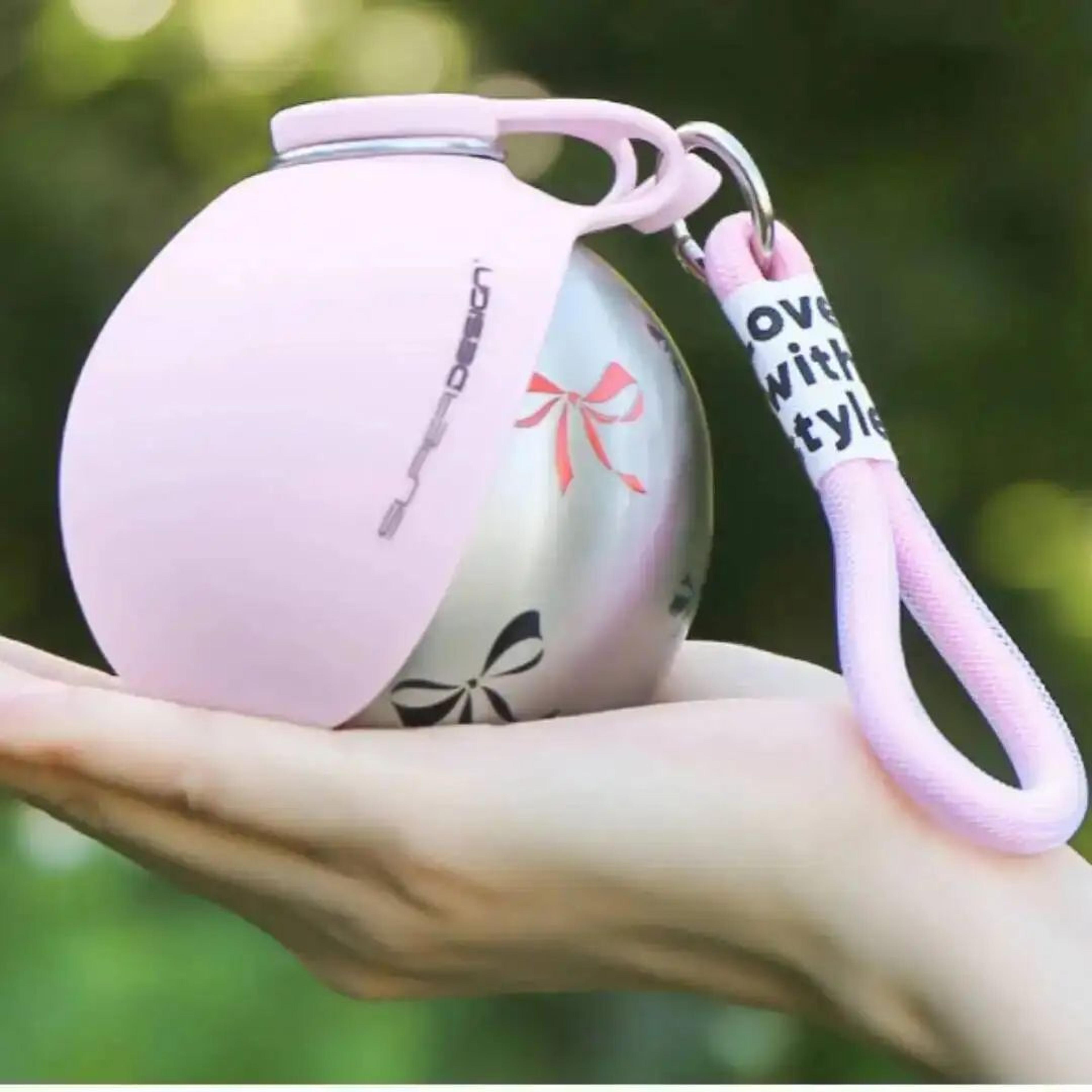Portable Stainless Steel Dog Water Bottle With Foldable Cup 3