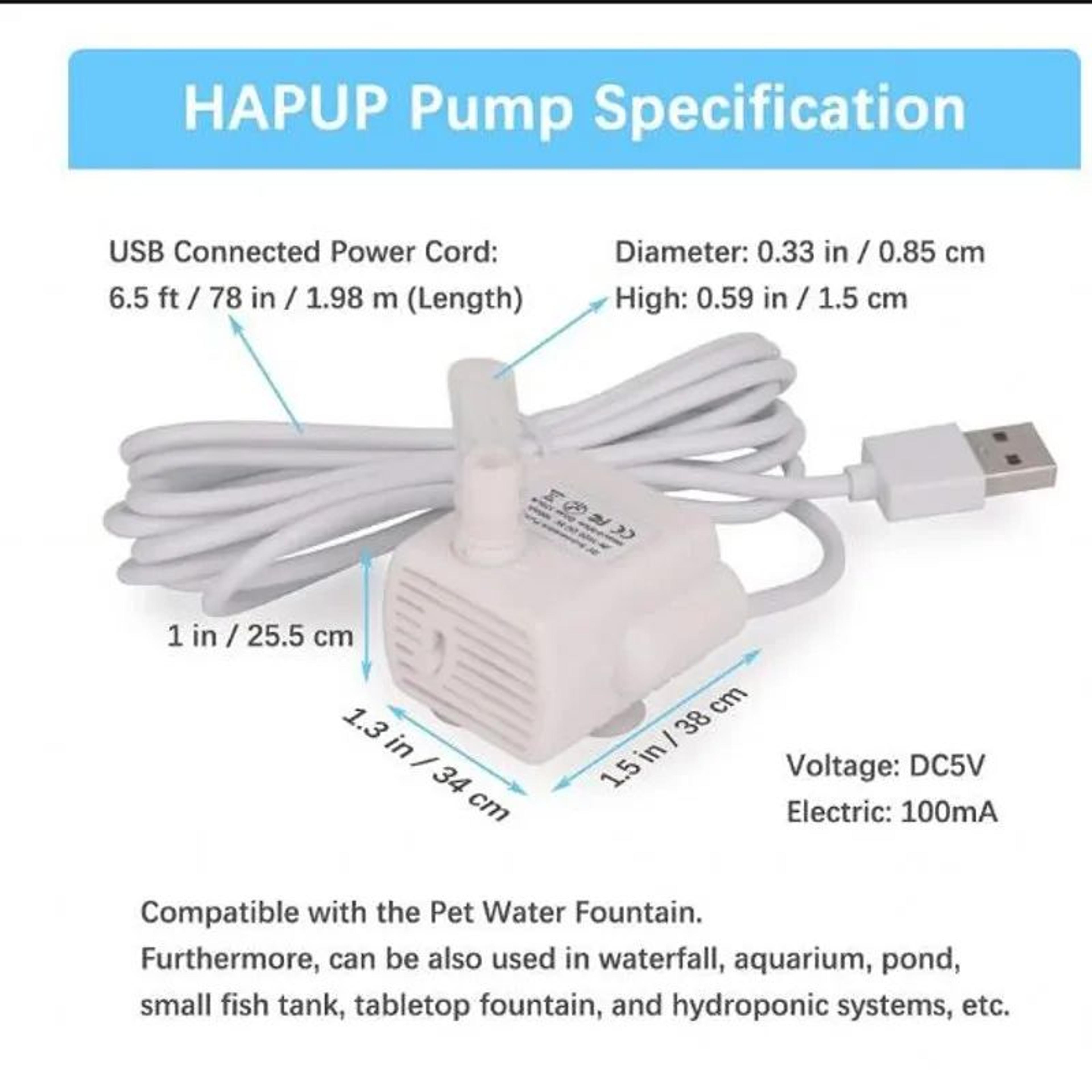 Replacement Water Pump For Pet Cat Fountain 2