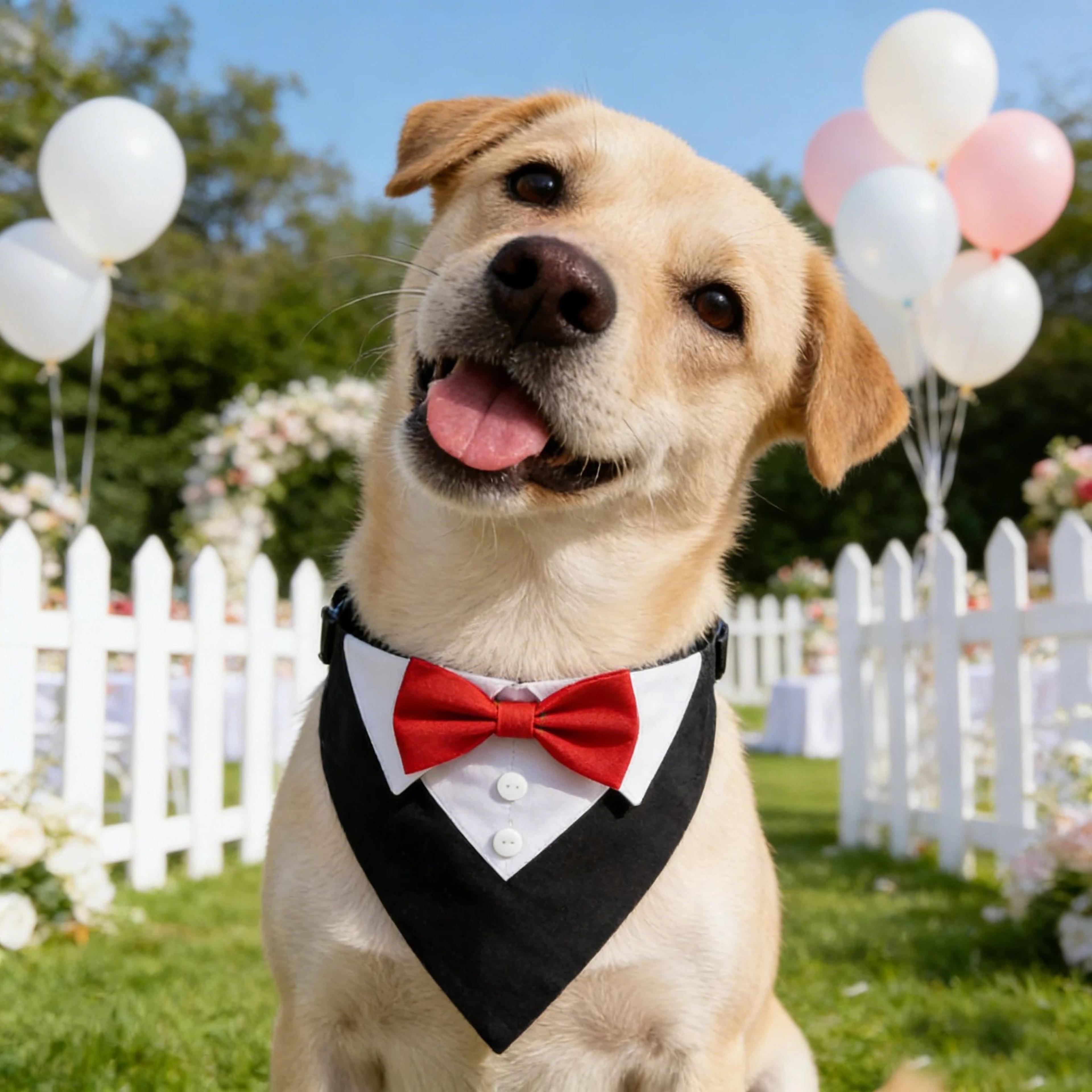 Formal Bow Tie Dog Collar Bandana 5