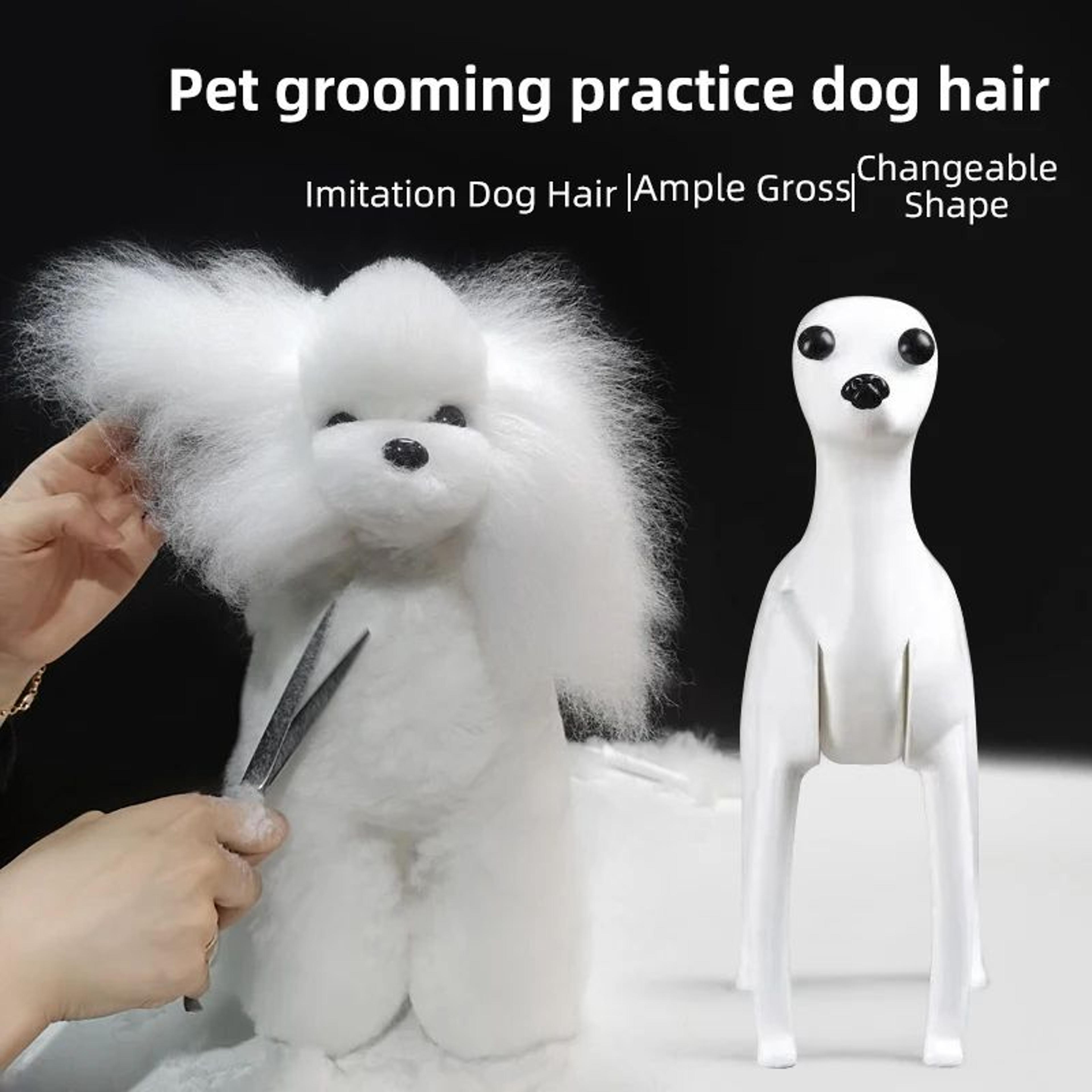 Realistic Poodle Grooming Practice Dog Model 4