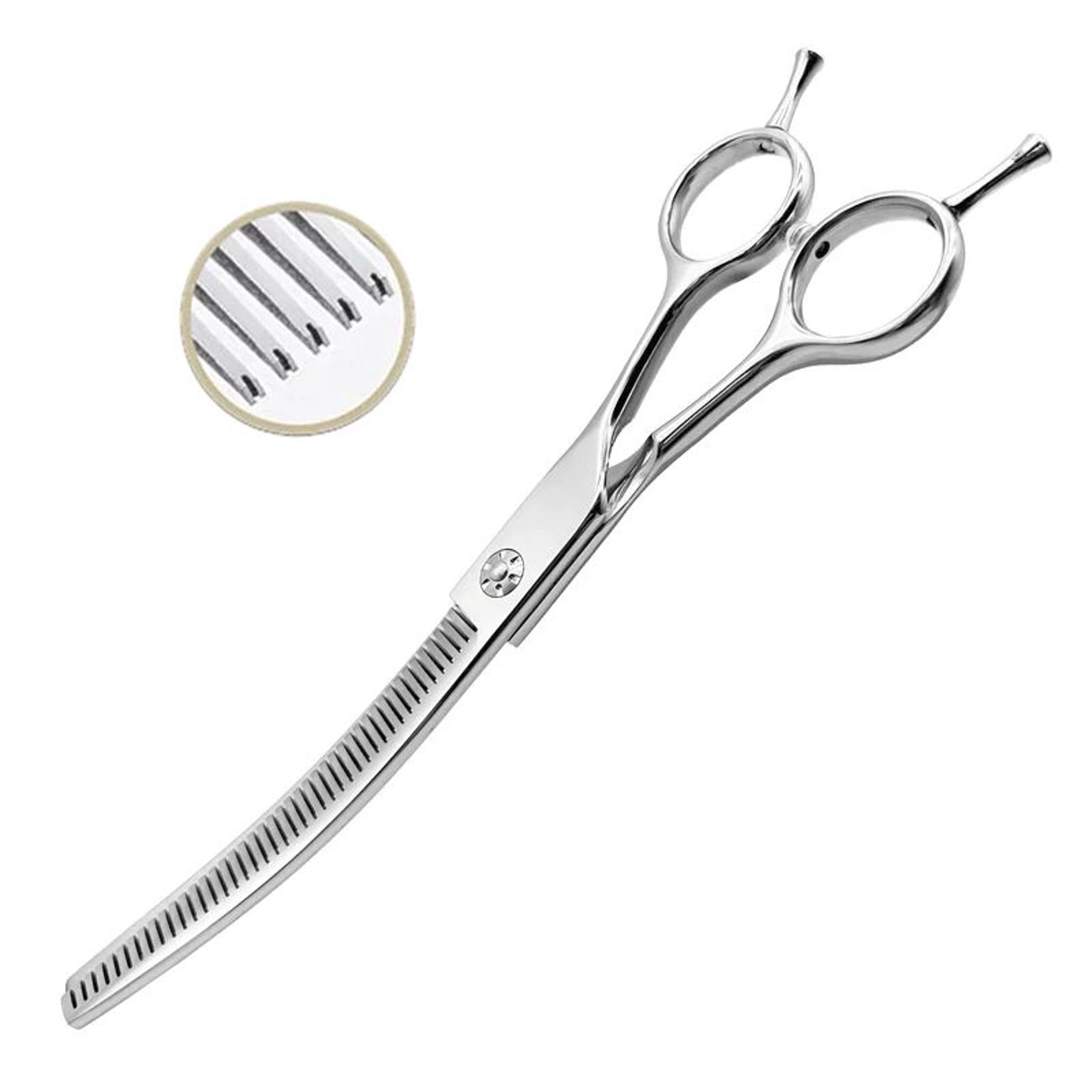 Professional 7 Inch Curved Pet Grooming Scissors 5