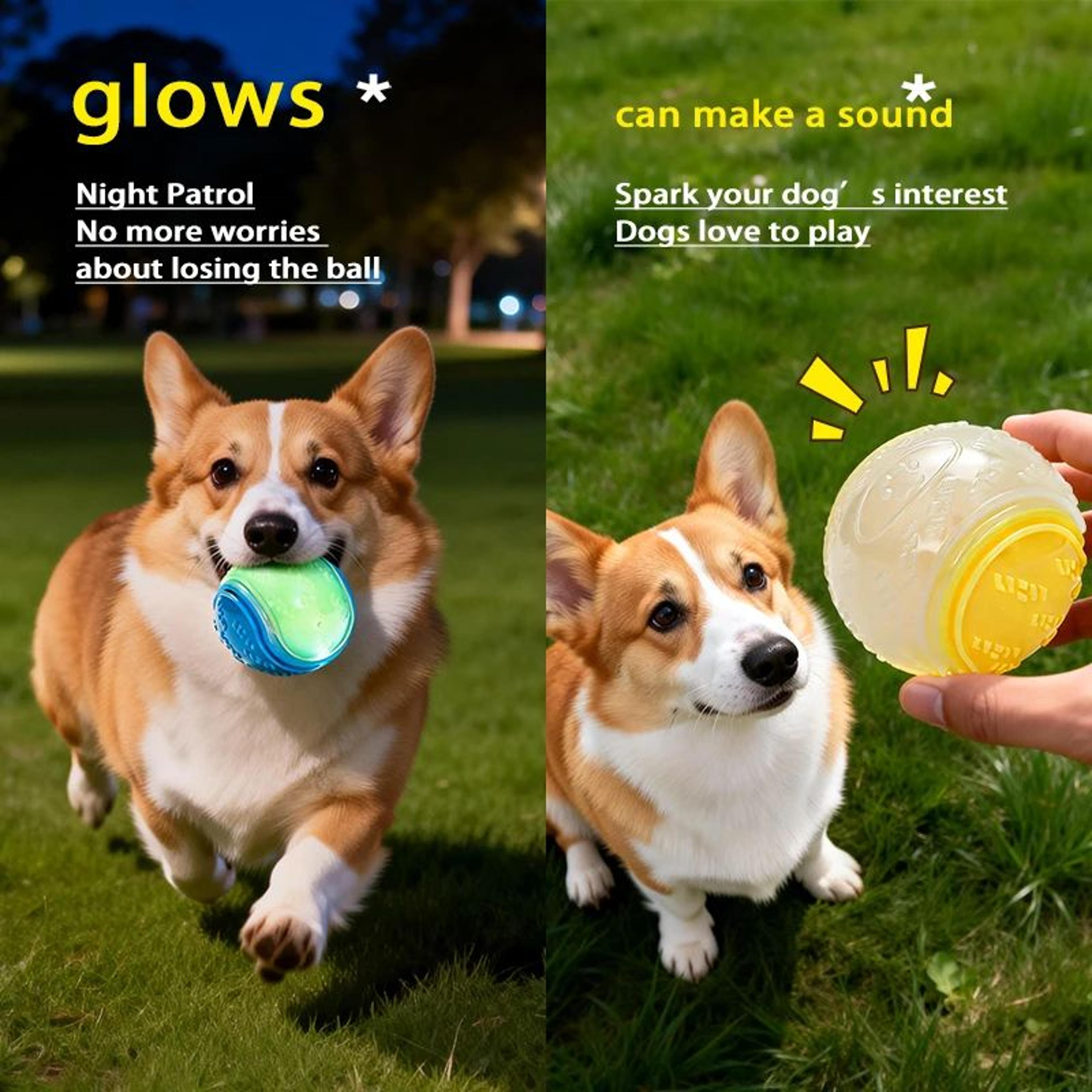 Glow In The Dark Durable Dog Fetch Ball 1