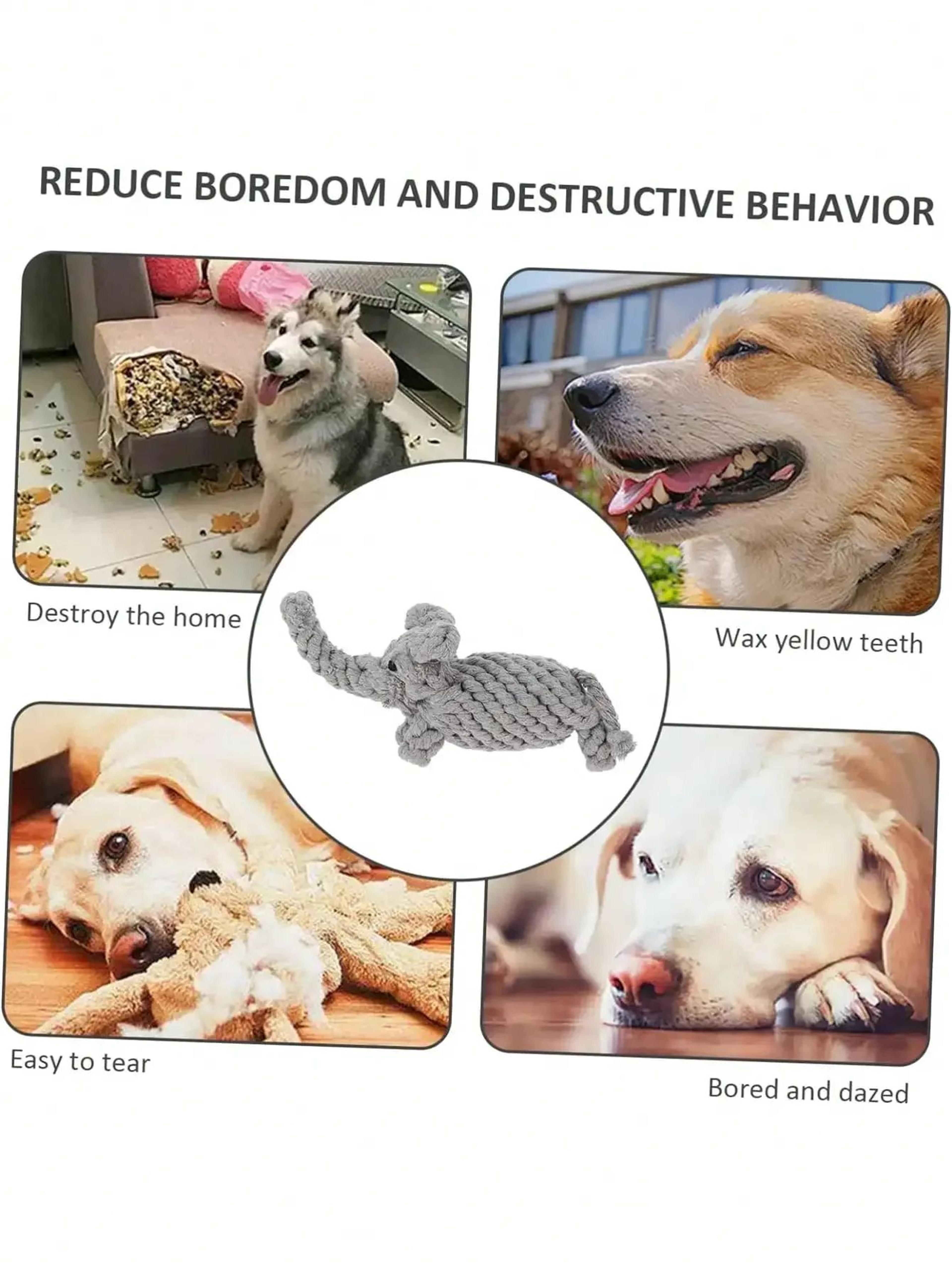 Hand Woven Cotton Rope Knot Dog Chew Toy 6