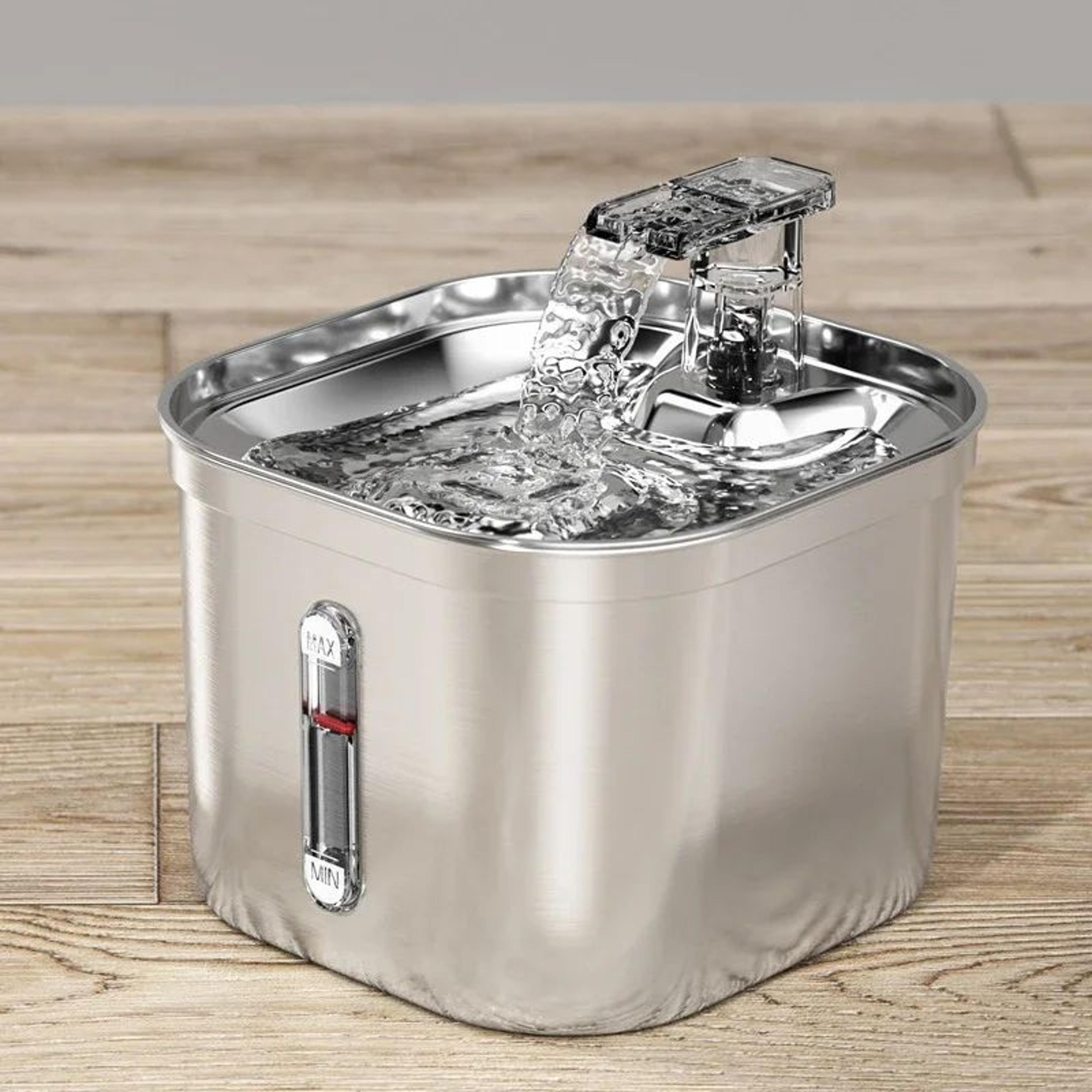 Stainless Steel Automatic Pet Water Fountain With Sensor 0