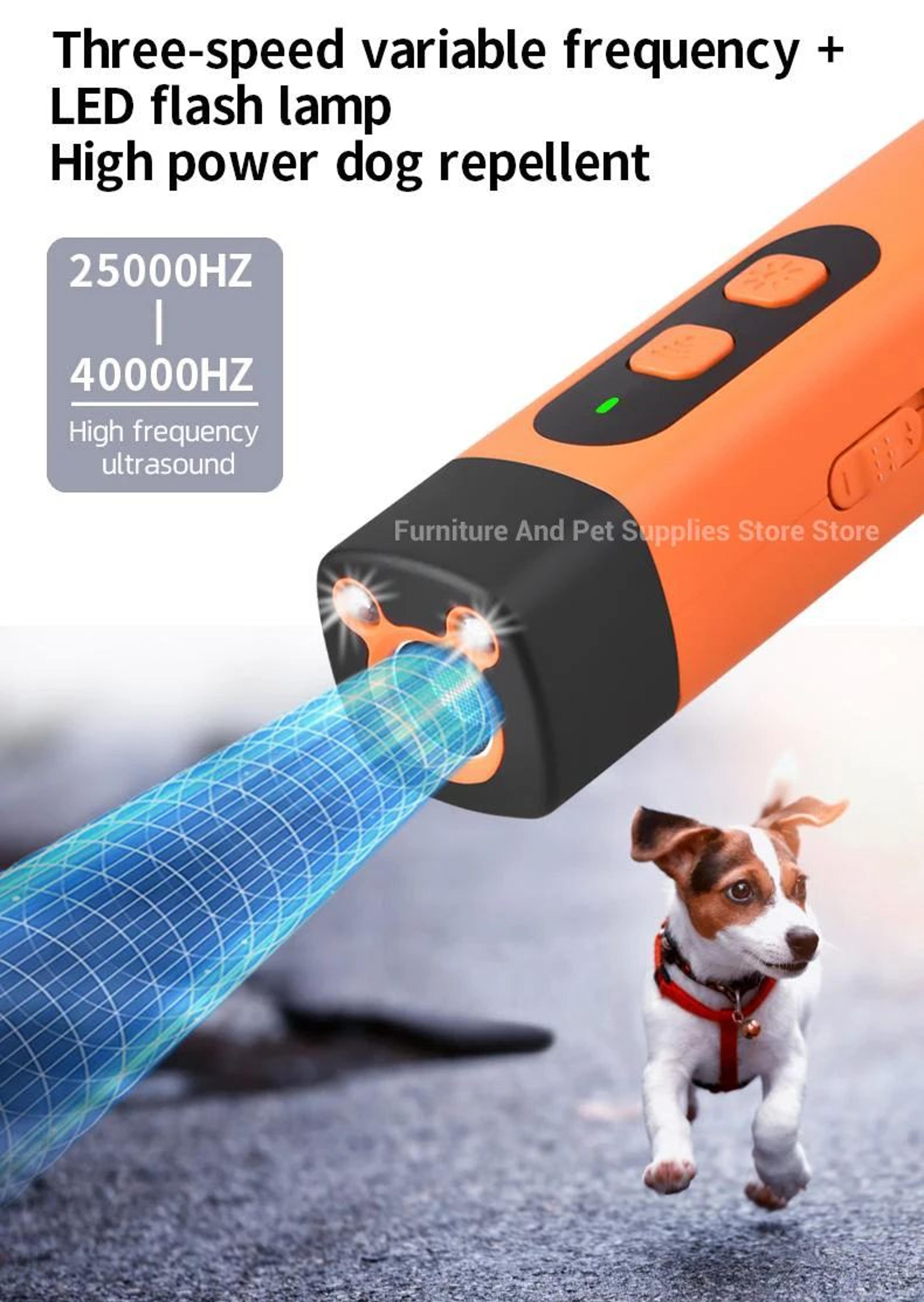 Ultrasonic Dog Repeller And Training Device With LED Flashlight 9