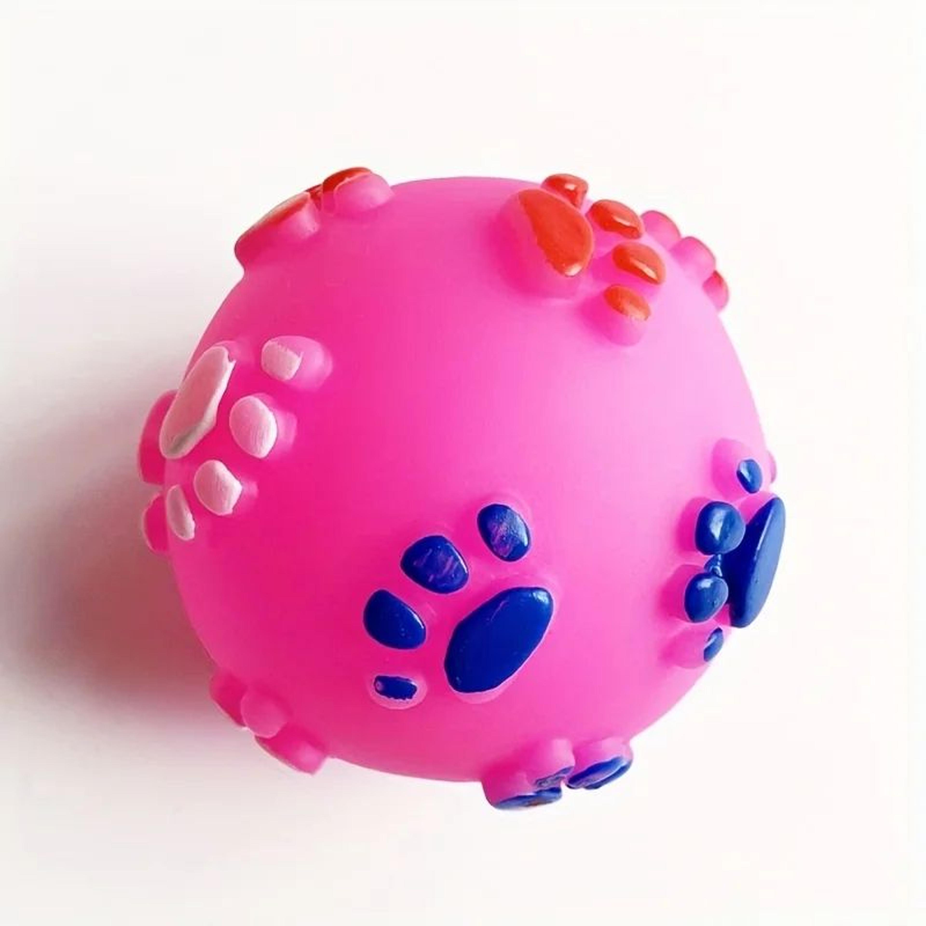 Rubber Footprint Sound Dog Ball 4