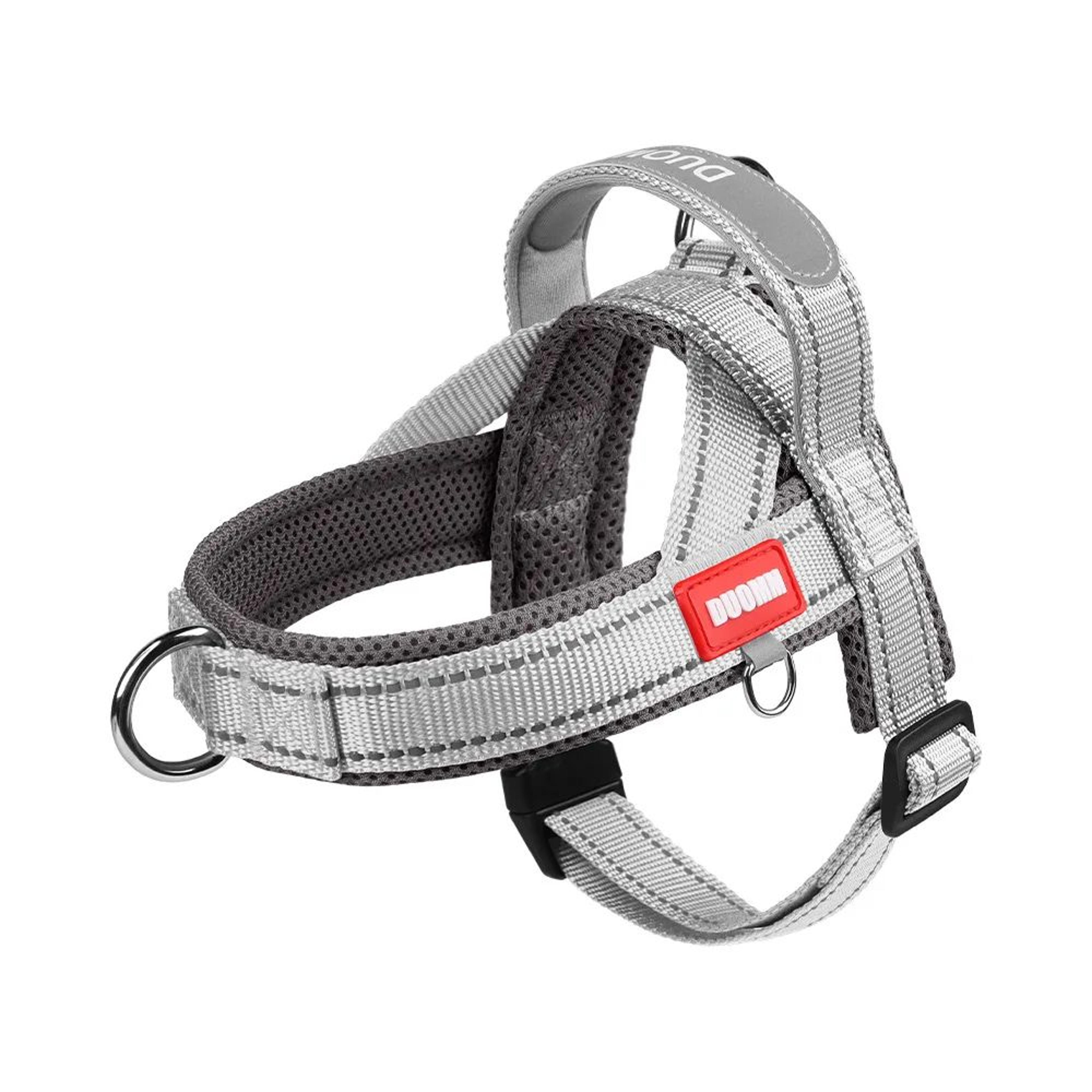 Reflective Two Tone Dog Chest Harness With Handle 10