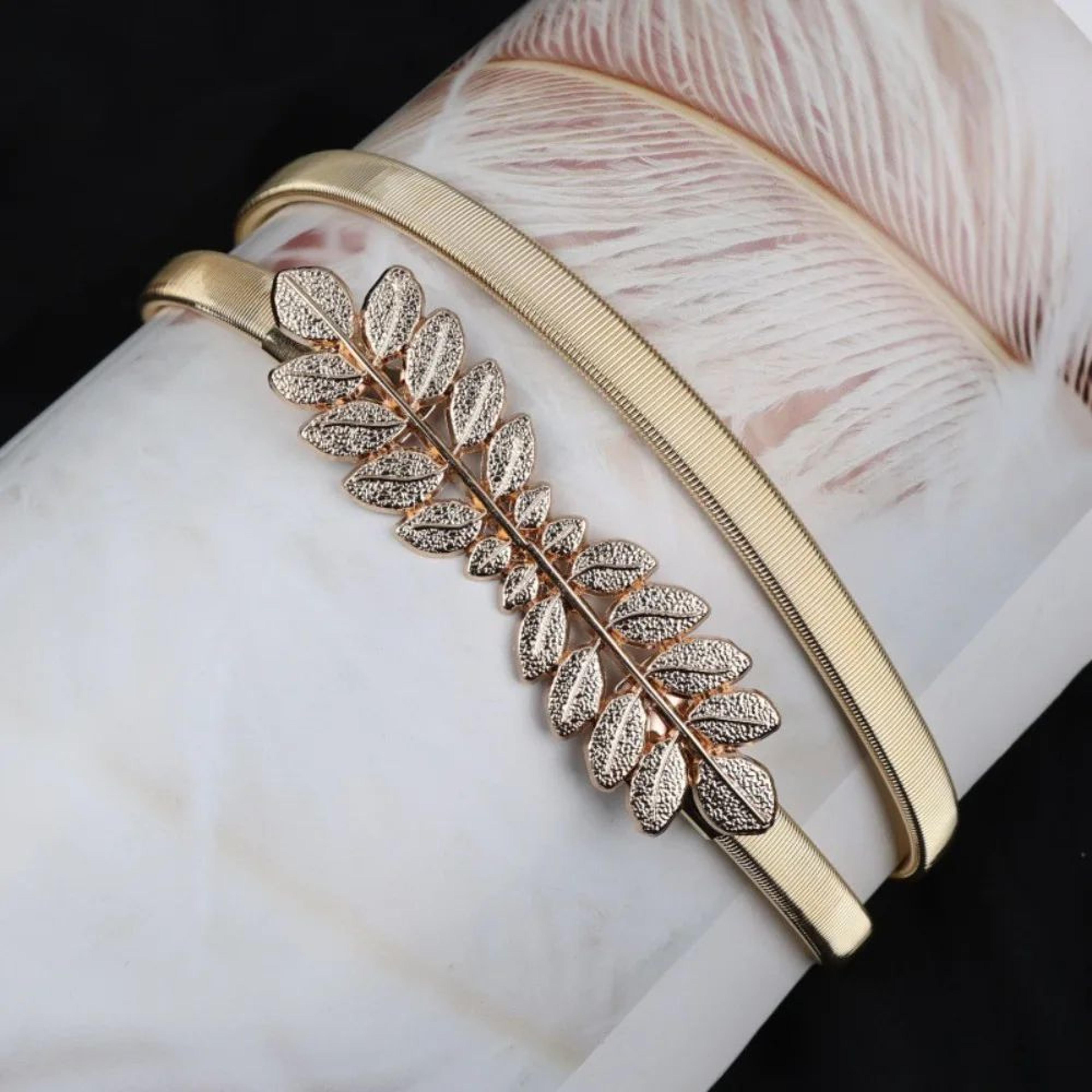 Luxury Elastic Metal Waist Chain Belt For Women 7