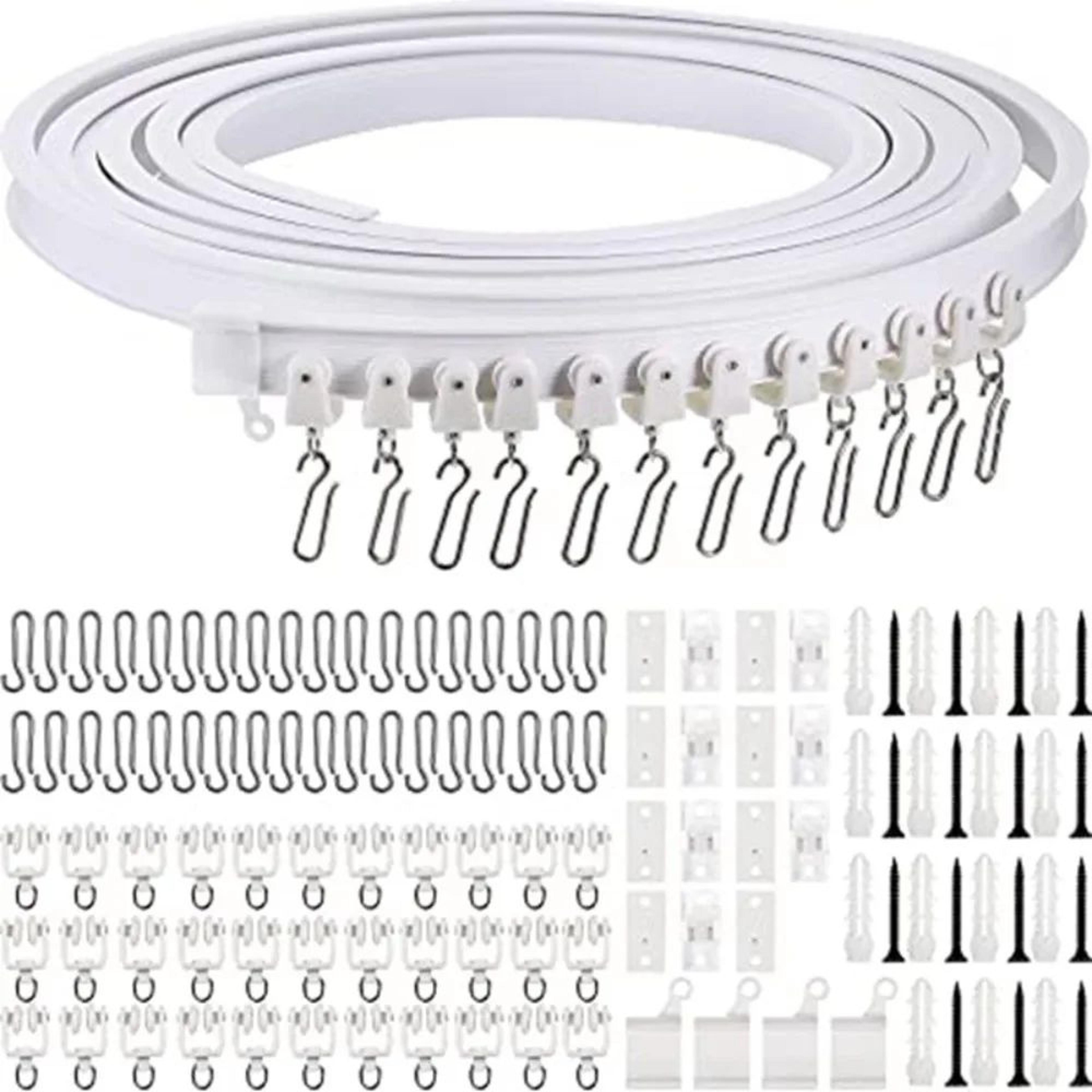 modern bendable curtain rail track with nano silencer