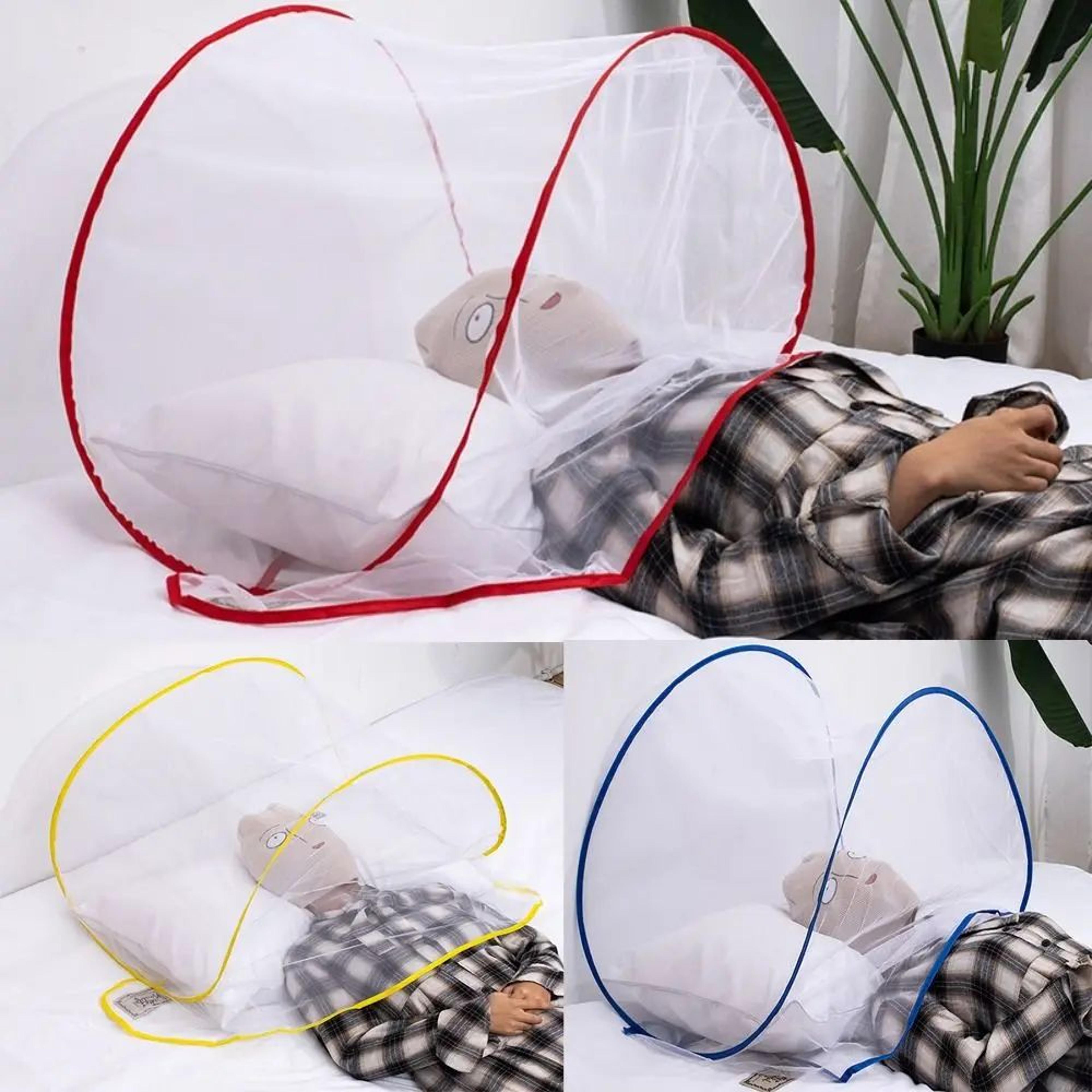 Portable Pop Up Mini Mosquito Net Head Cover 2