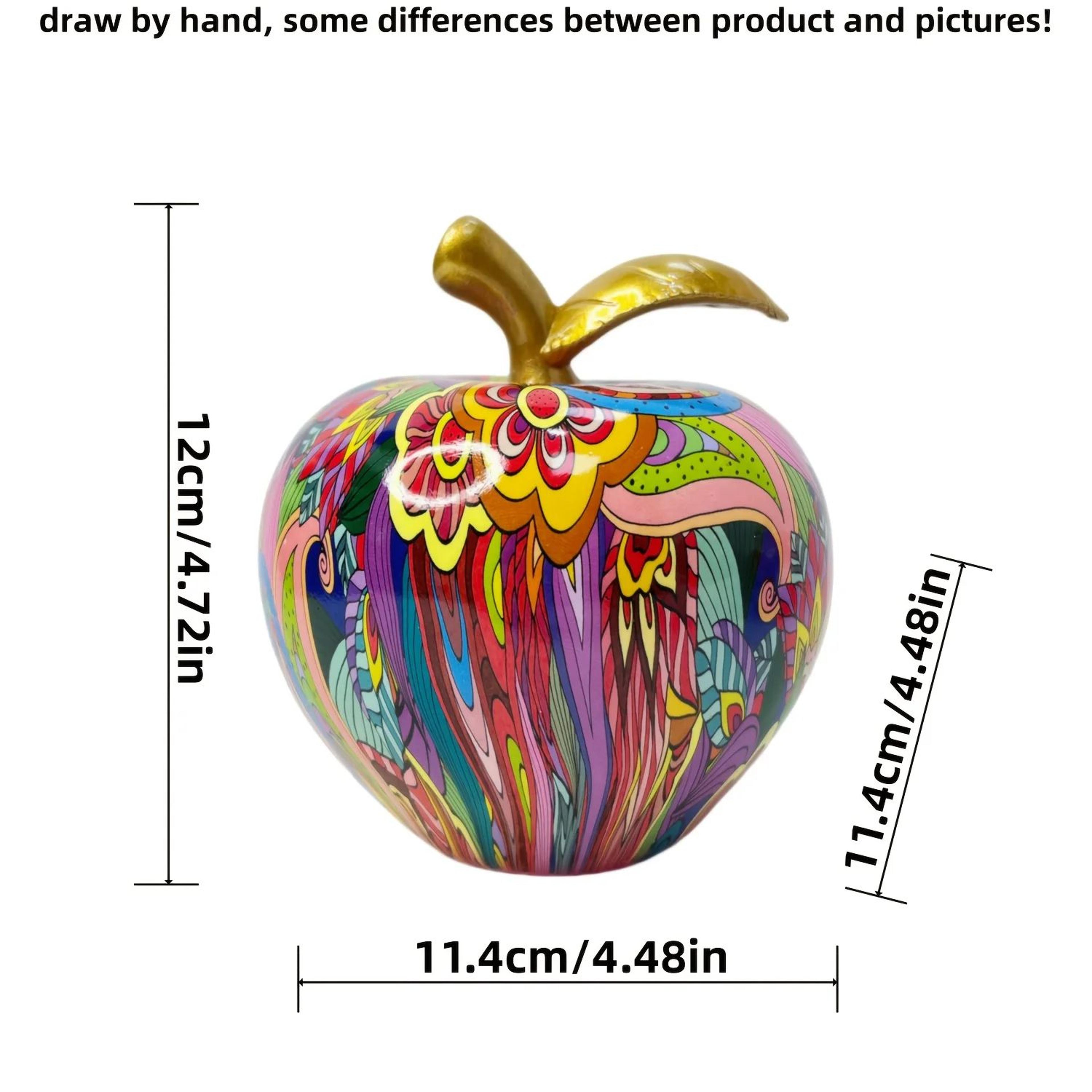 Abstract Apple Resin Art Decoration Statue 8
