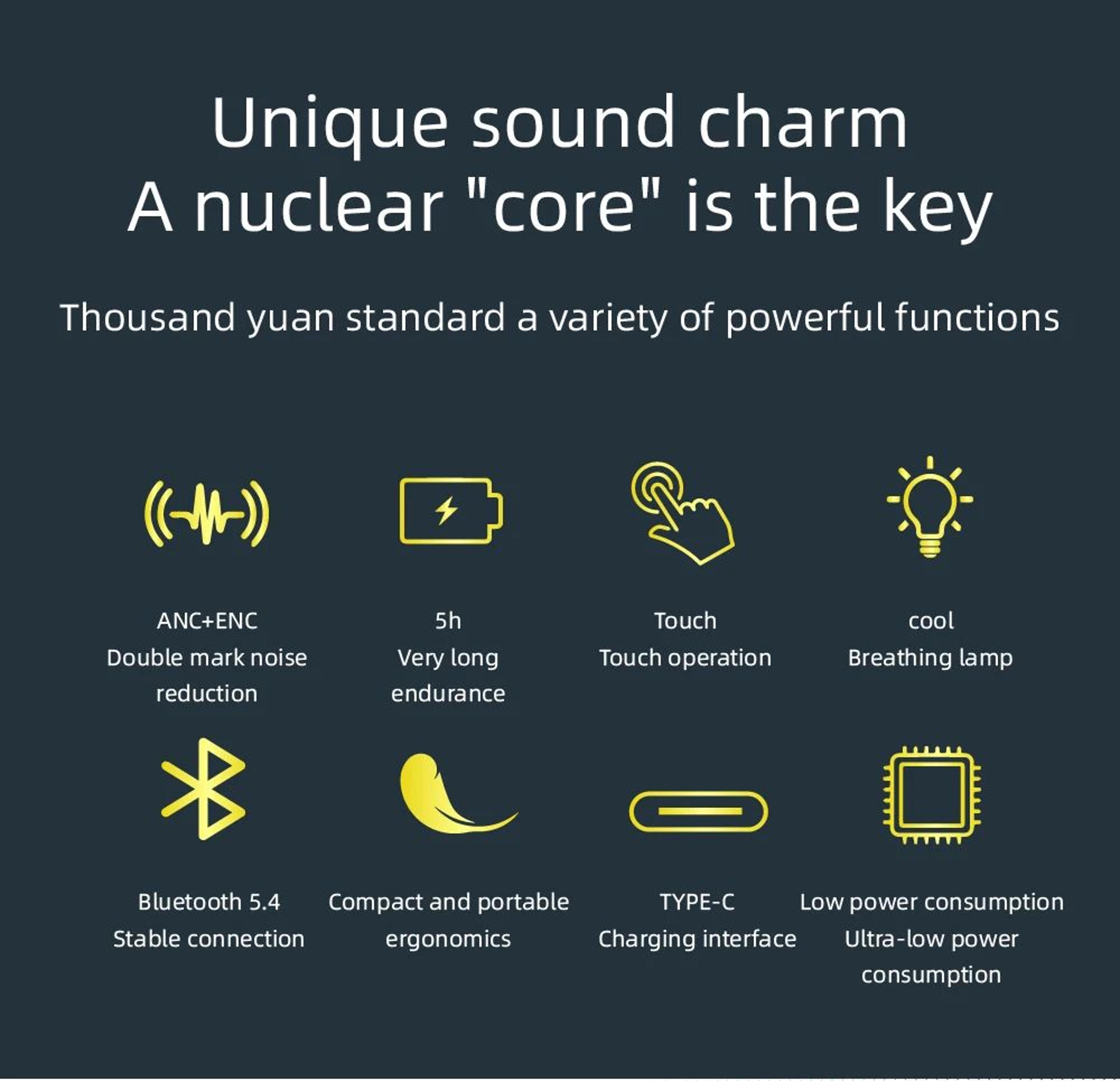Plus50 ANC ENC True Wireless Earbuds With LED Display 6