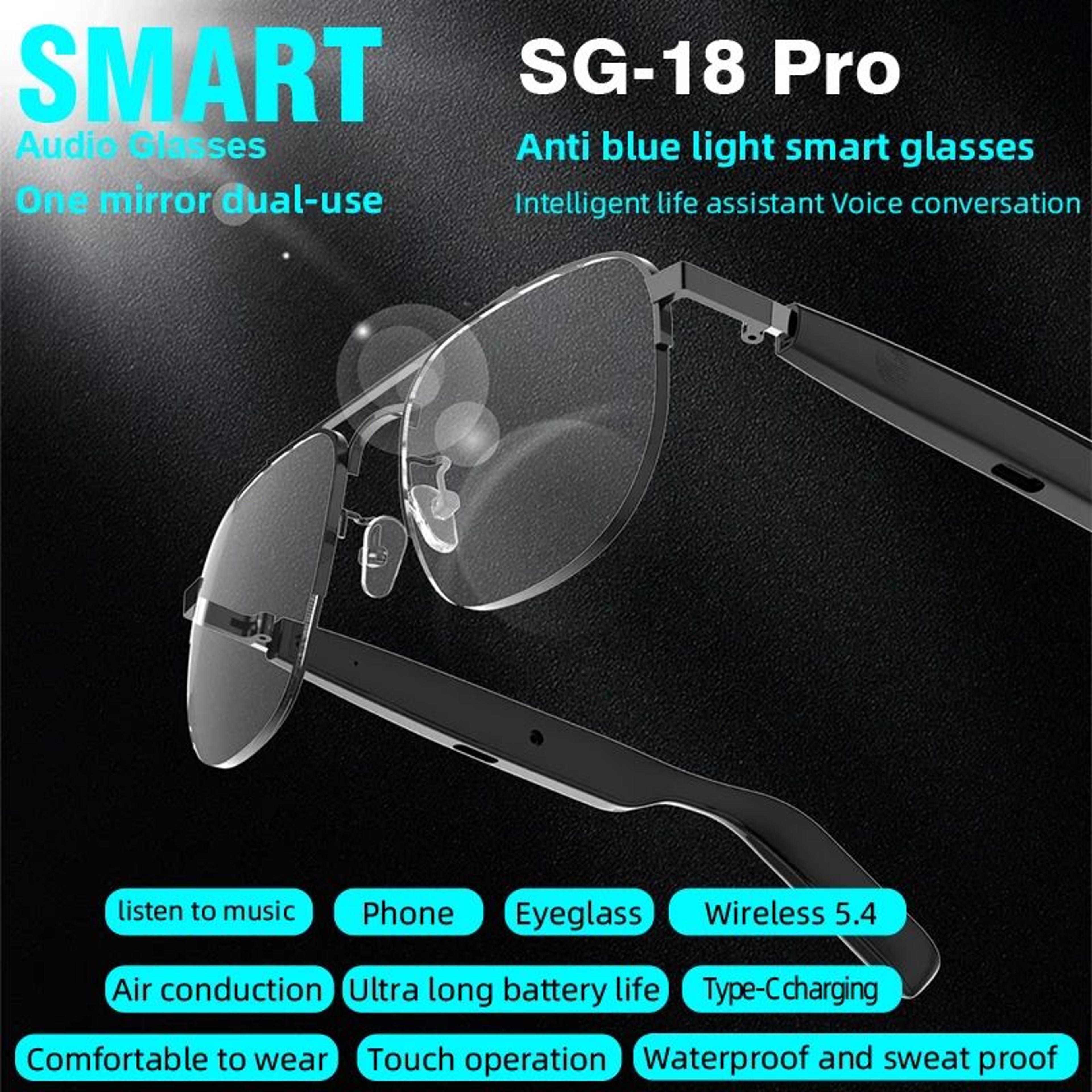 SG15 Pro Smart Audio Glasses Anti Blue Light Sunglasses 4