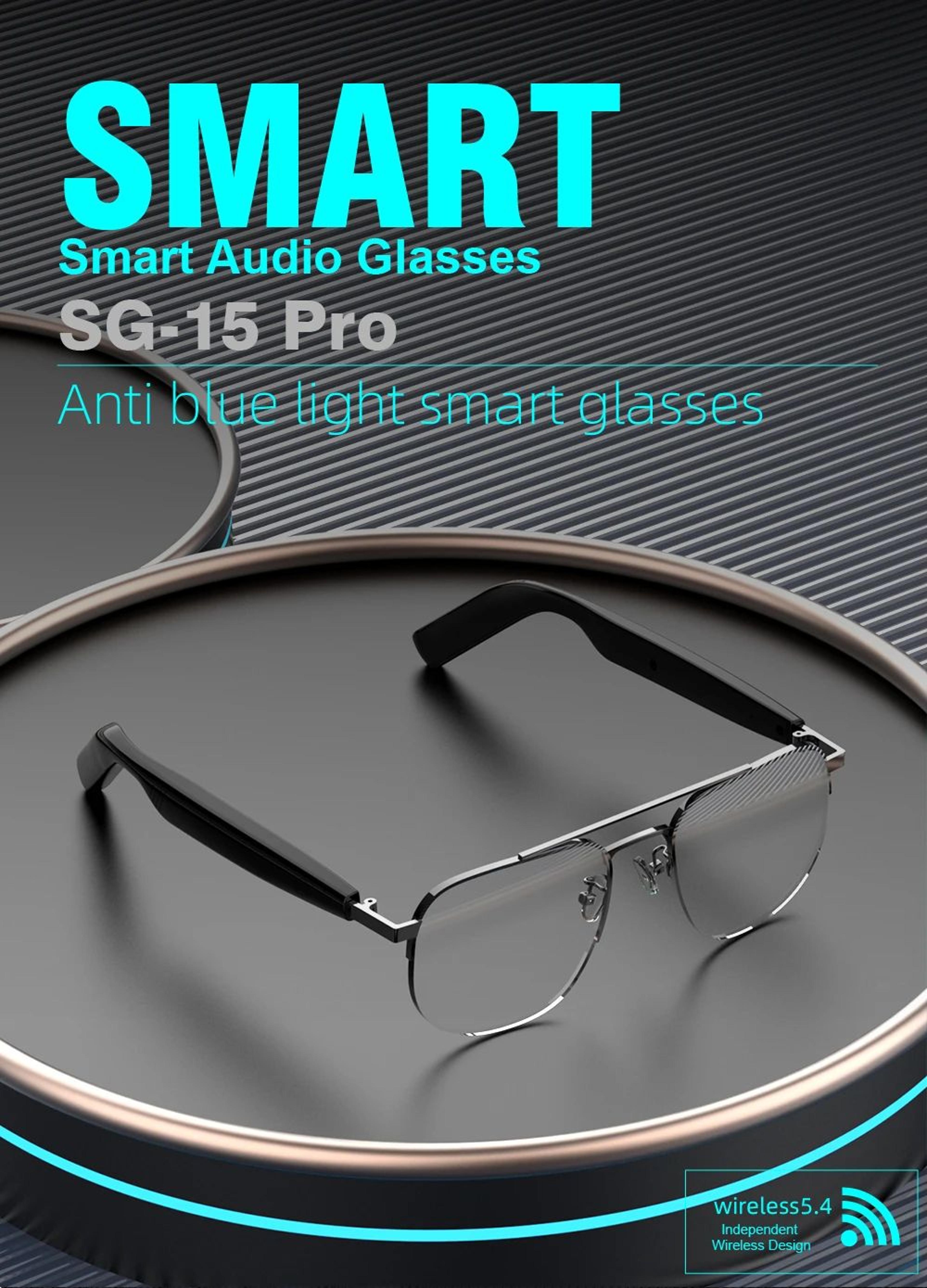SG15 Pro Smart Audio Glasses Anti Blue Light Sunglasses 6