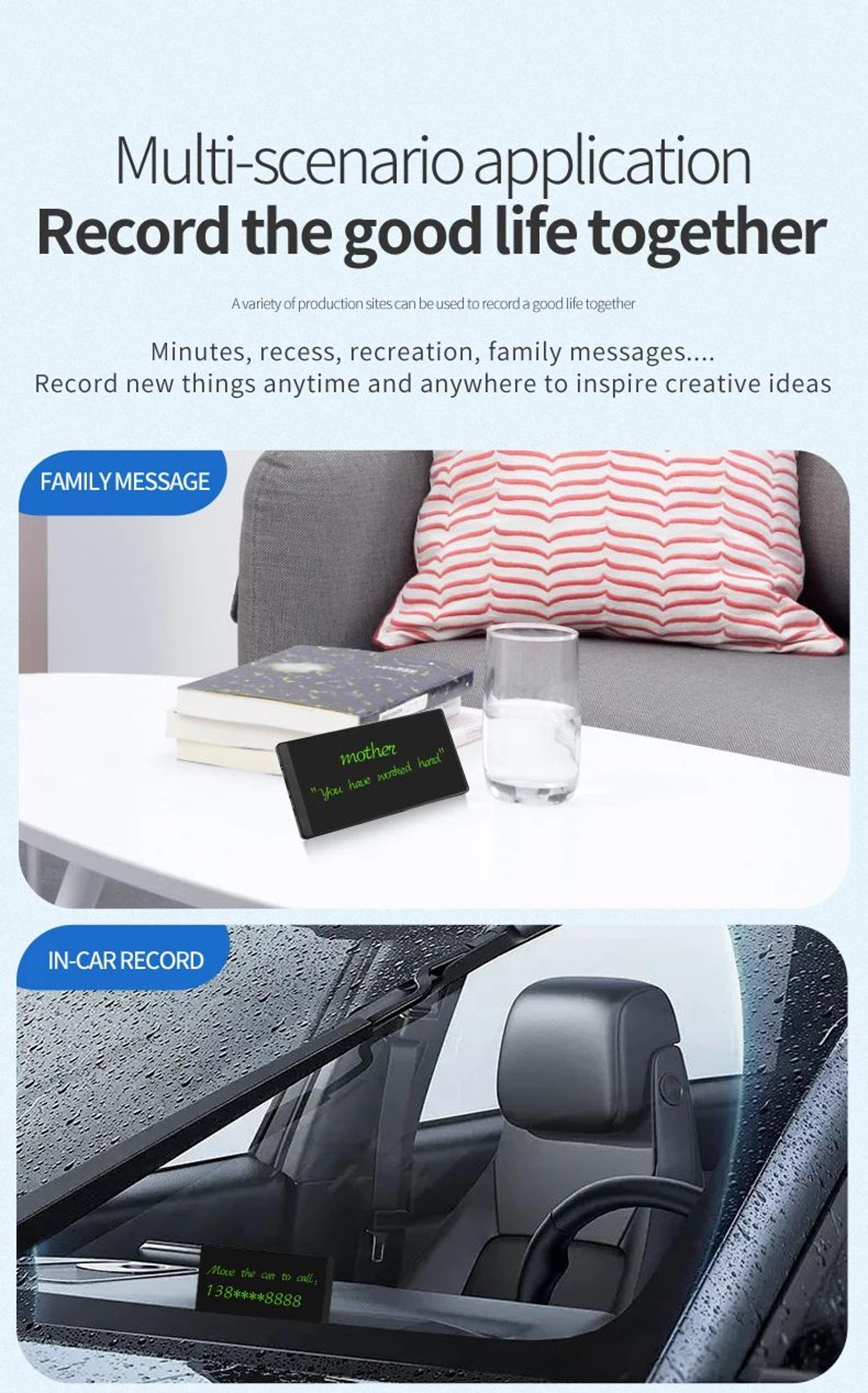 65 Inch LCD Writing Tablet Magnetic Drawing Board 6