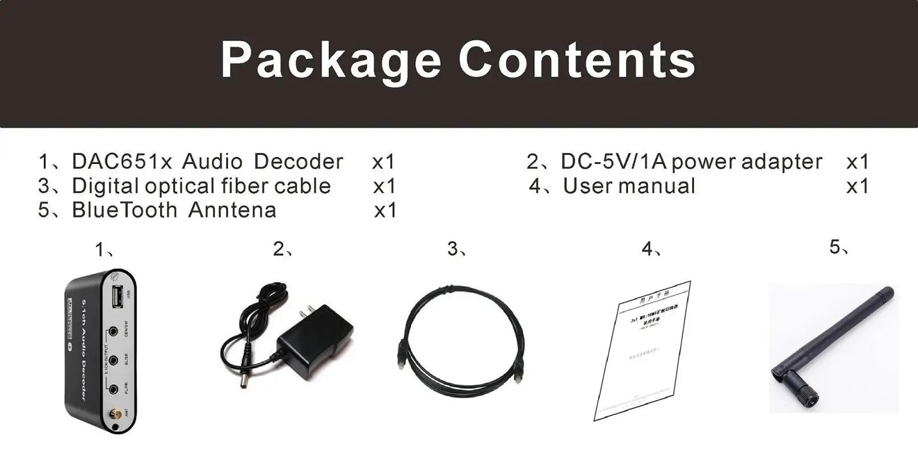 Digital 51 Audio Decoder Dolby DTS AC3 Converter 3