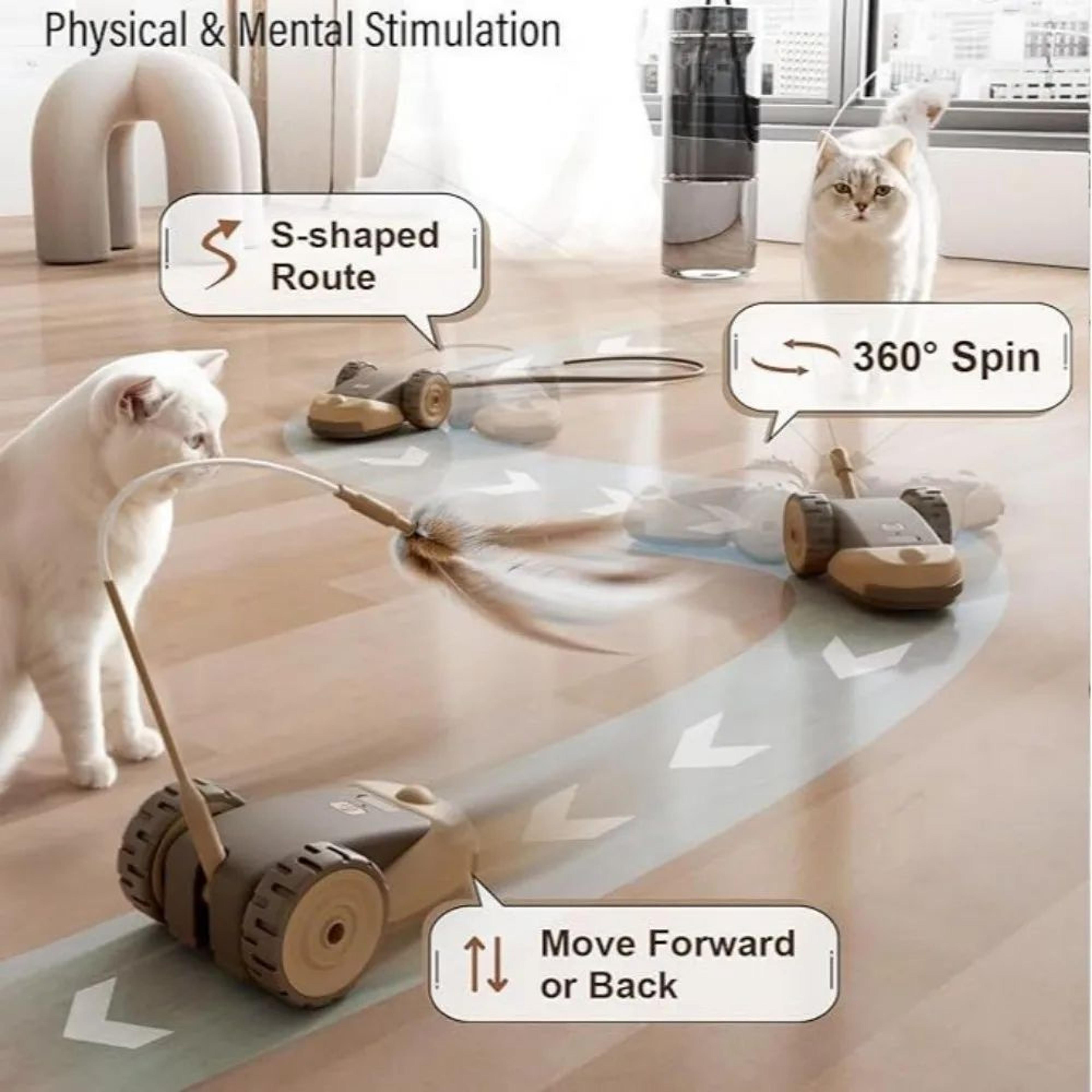 Smart Automatic Moving Pet Toy Car For Cats 2