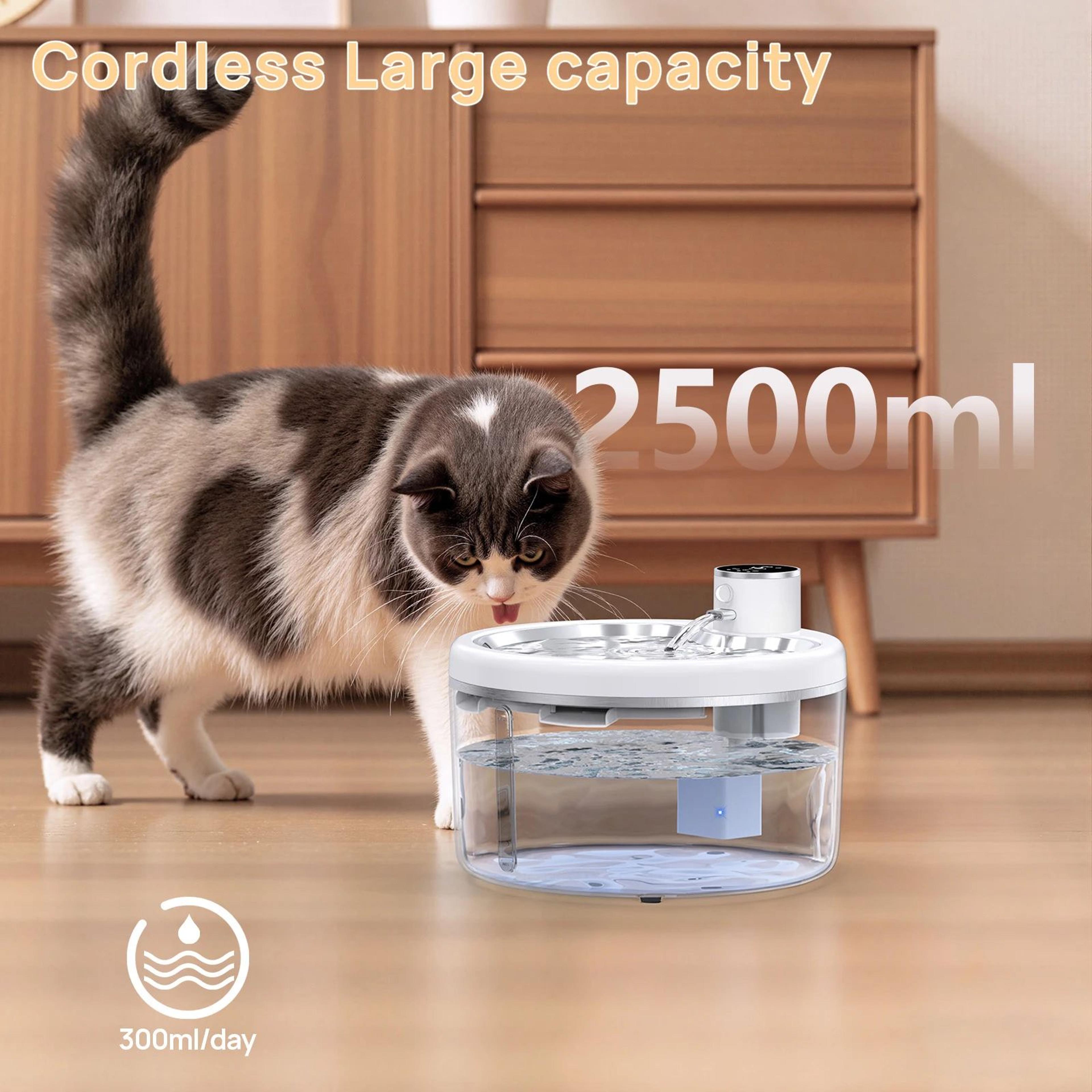 25L Smart Cat Water Fountain With Stainless Steel Tray 4