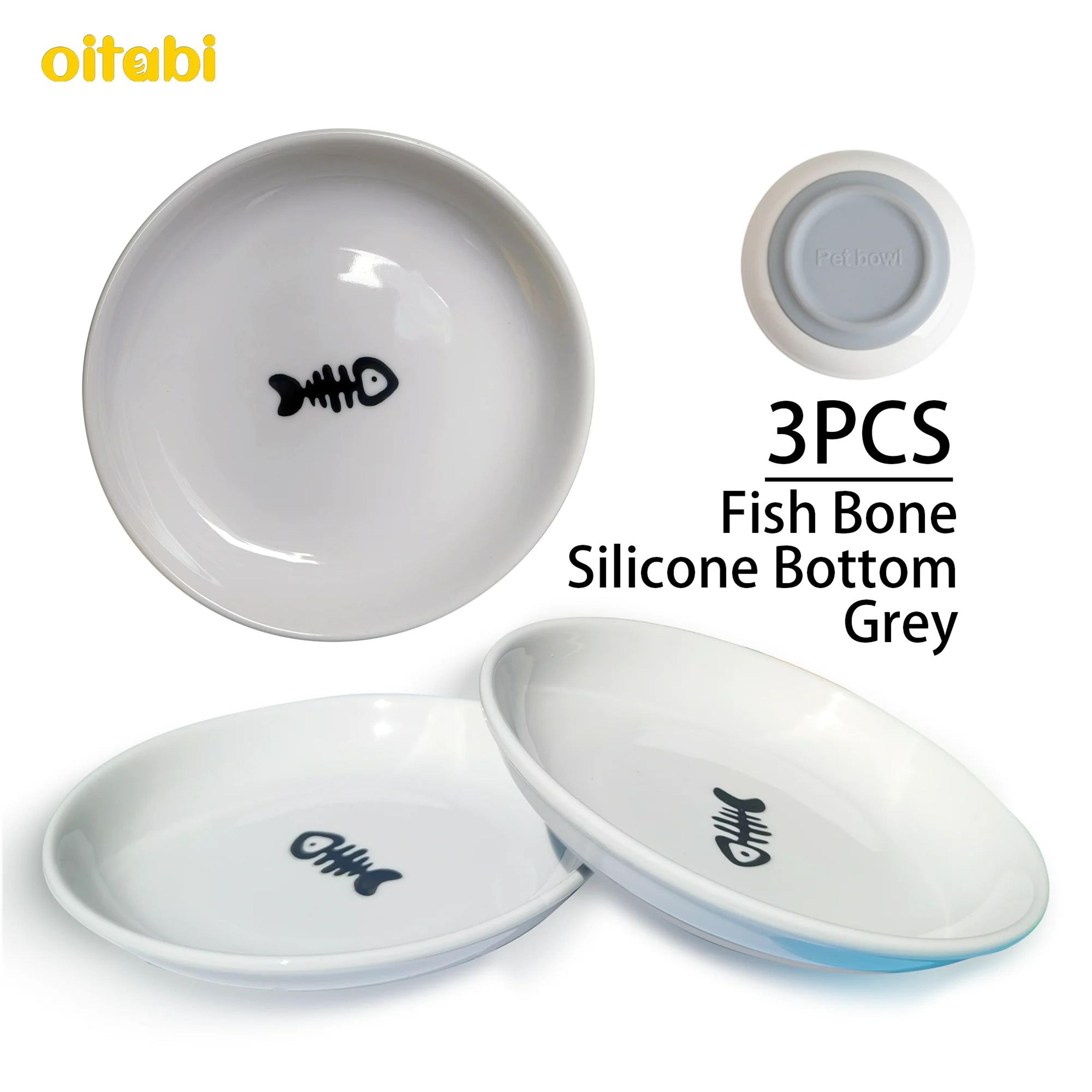 Ceramic No Spill Cat Bowl Set 9