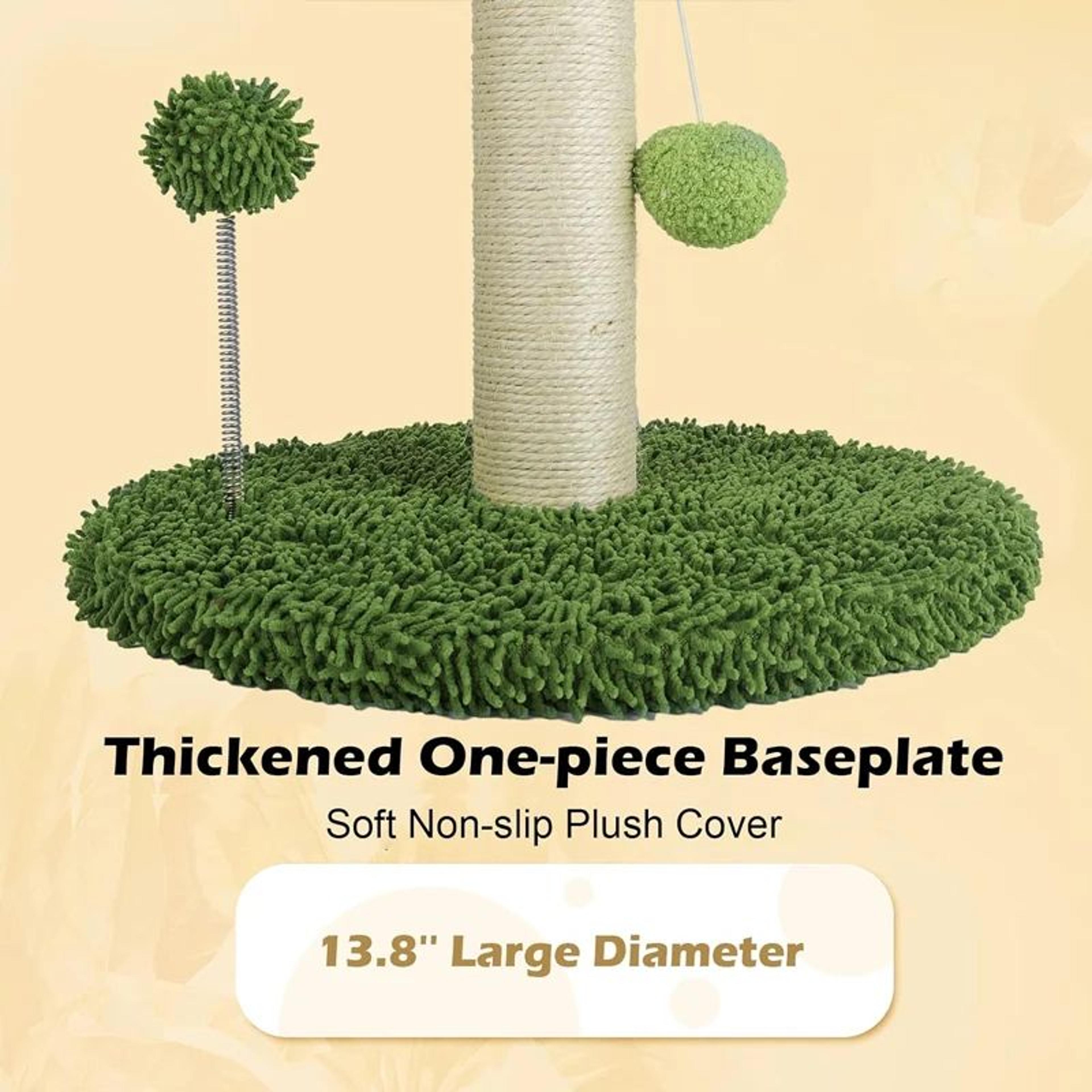 65cm Cat Scratching Post With Hanging Ball Toys 3