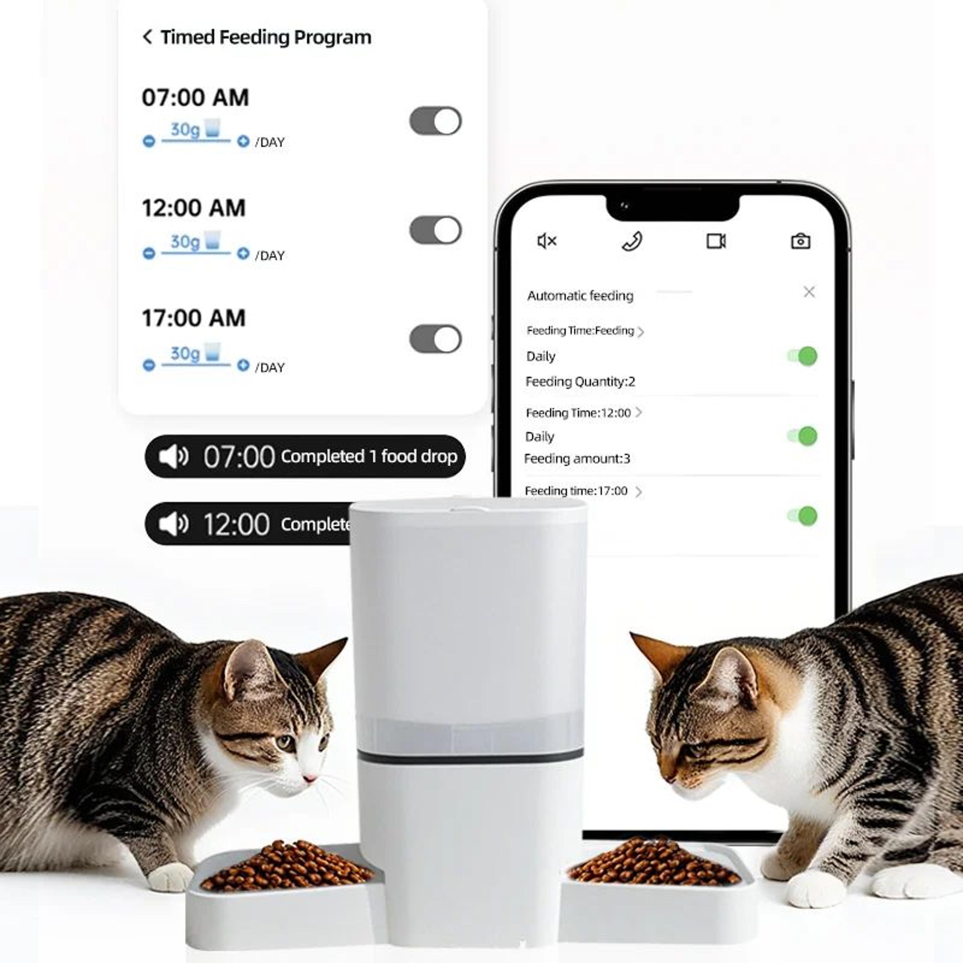 6L WiFi Automatic Dual Pet Feeder 1