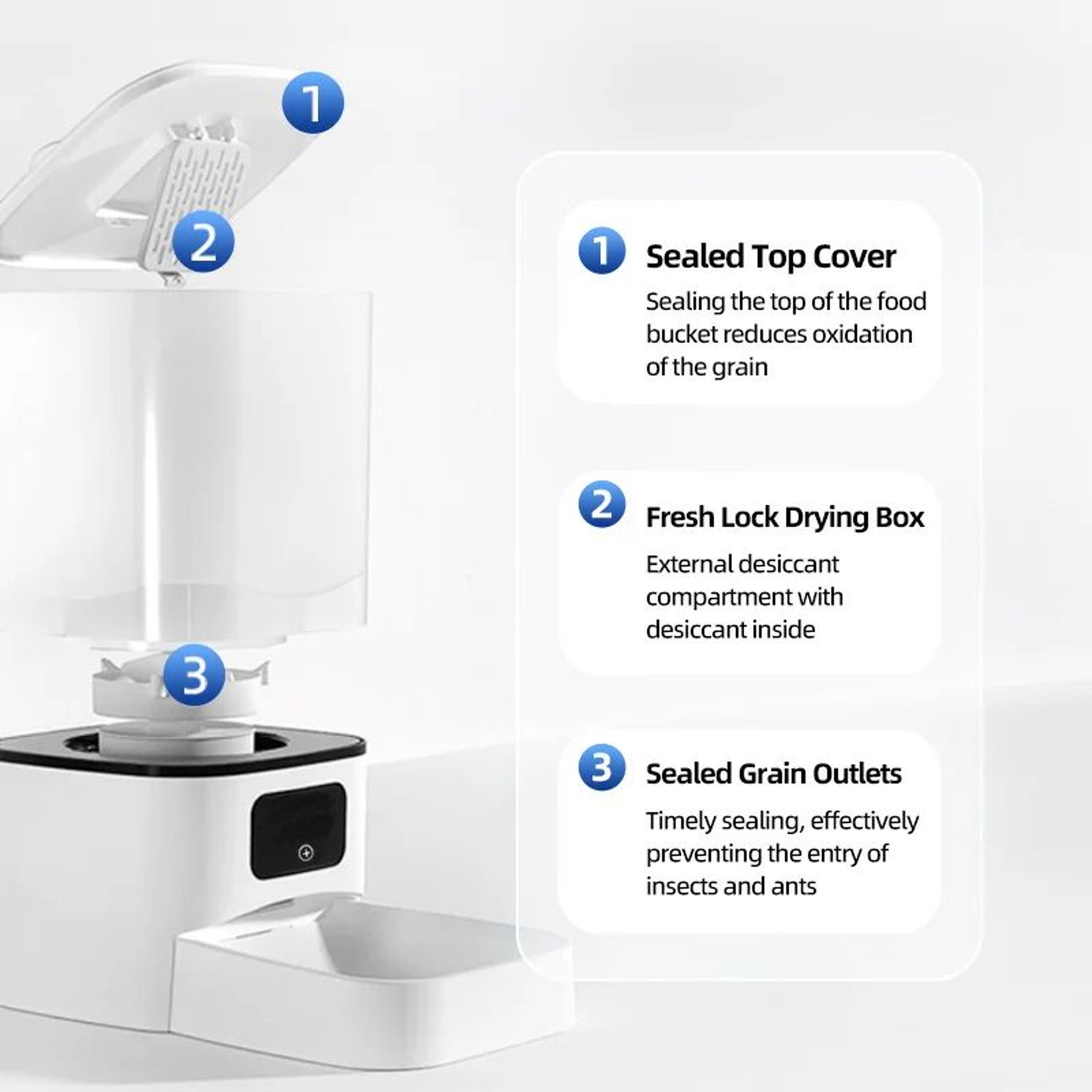 6L WiFi Automatic Dual Pet Feeder 3