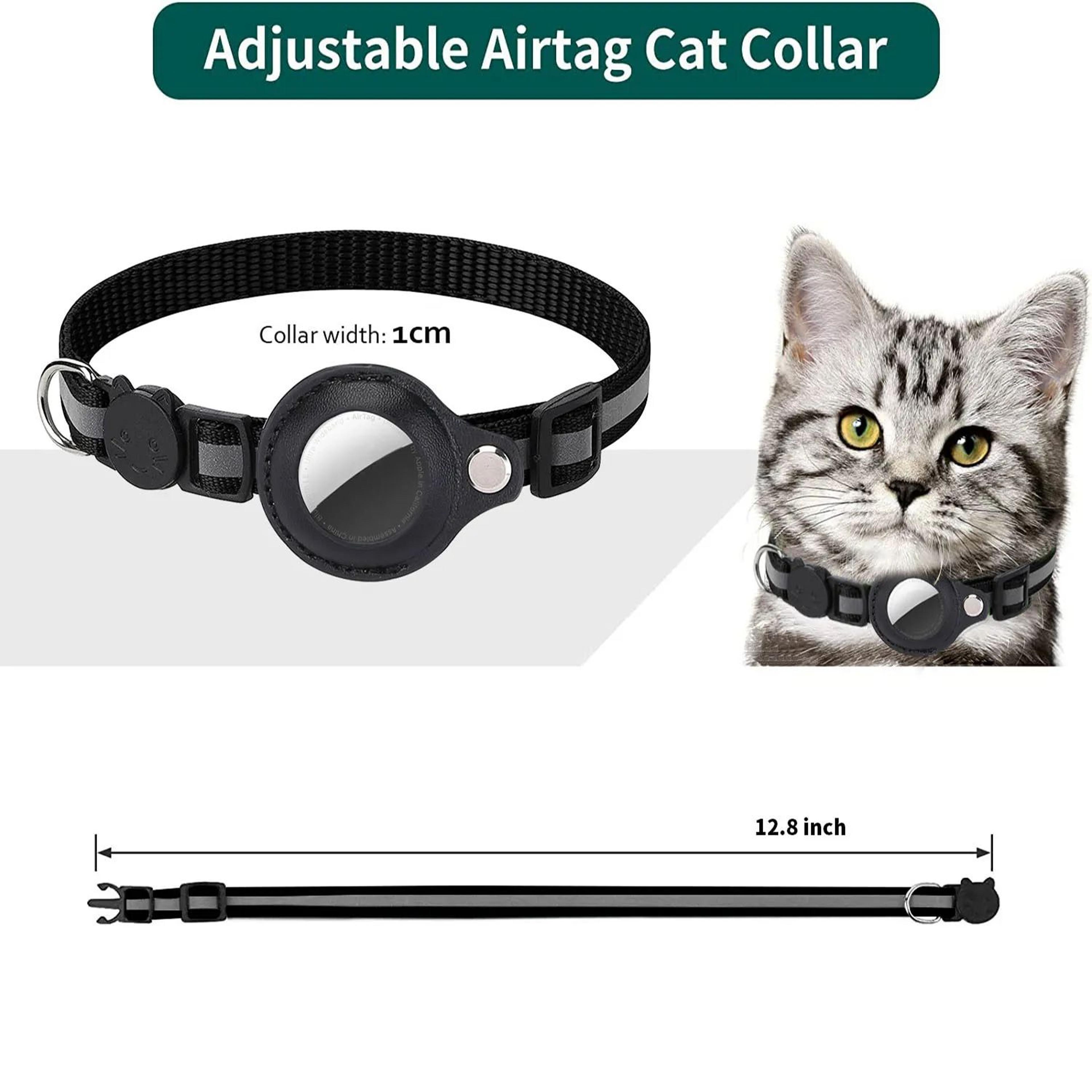 Reflective Cat AirTag Collar With Holder 4