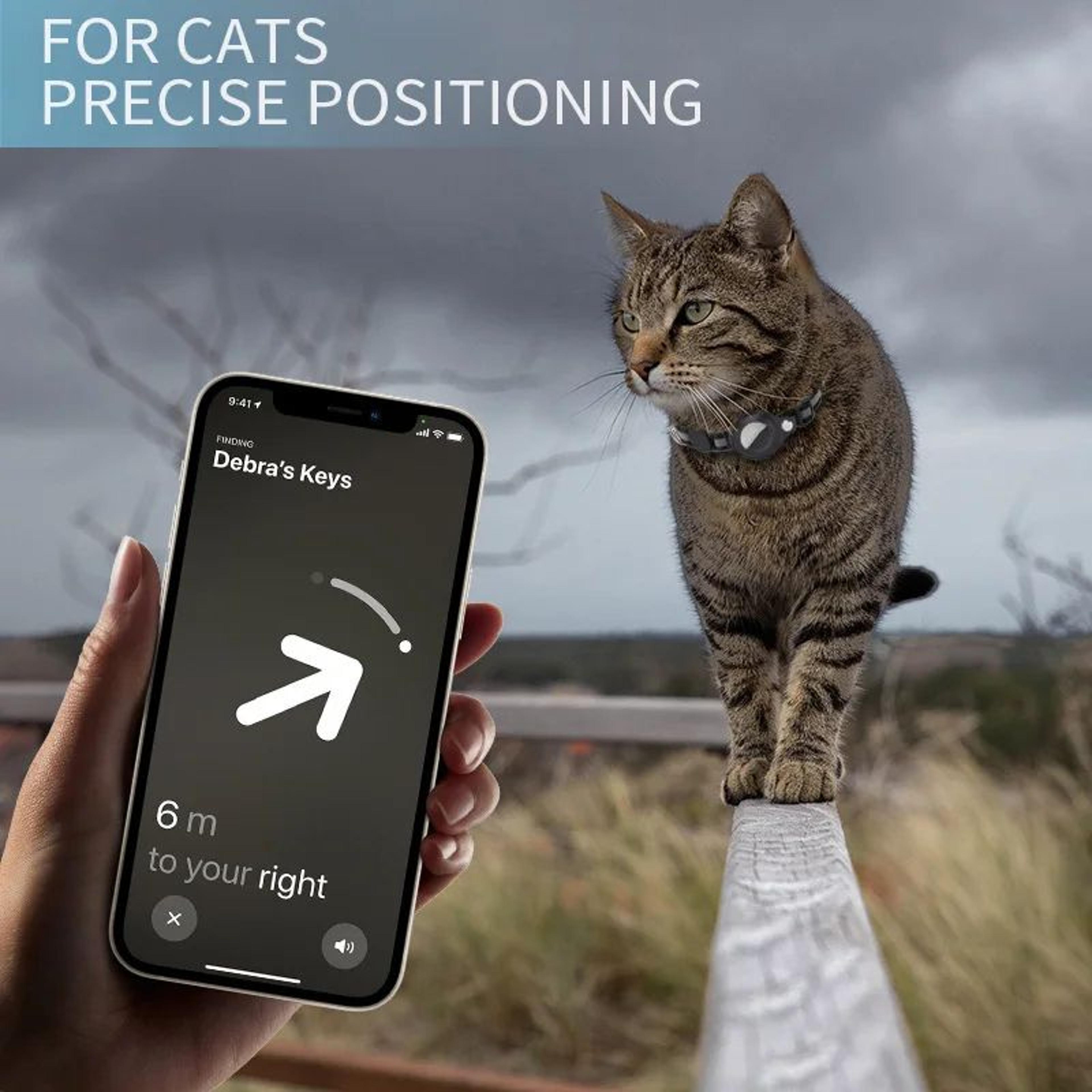 Reflective Cat AirTag Collar With Holder 7