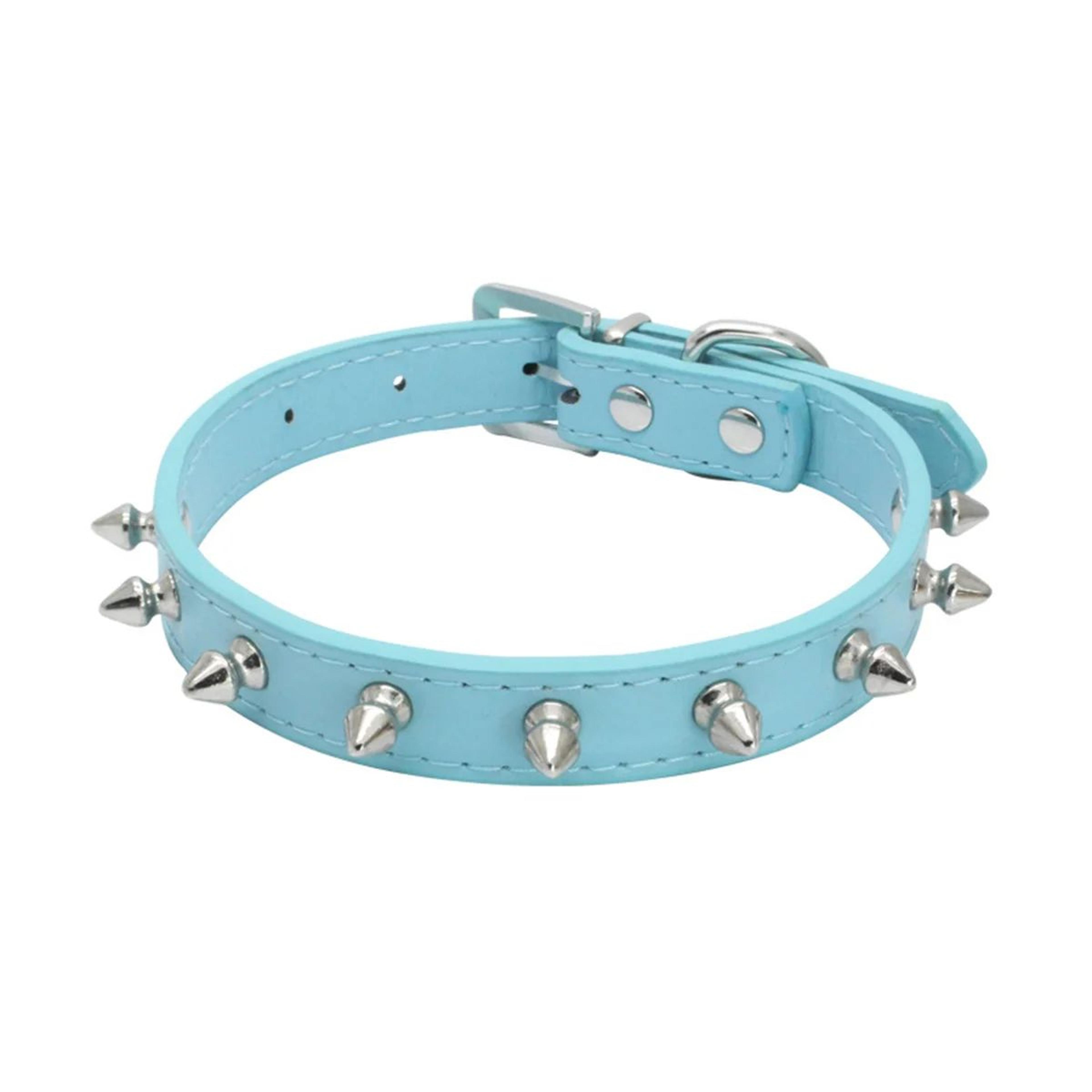Leather Spiked Pet Collar Necklace 2