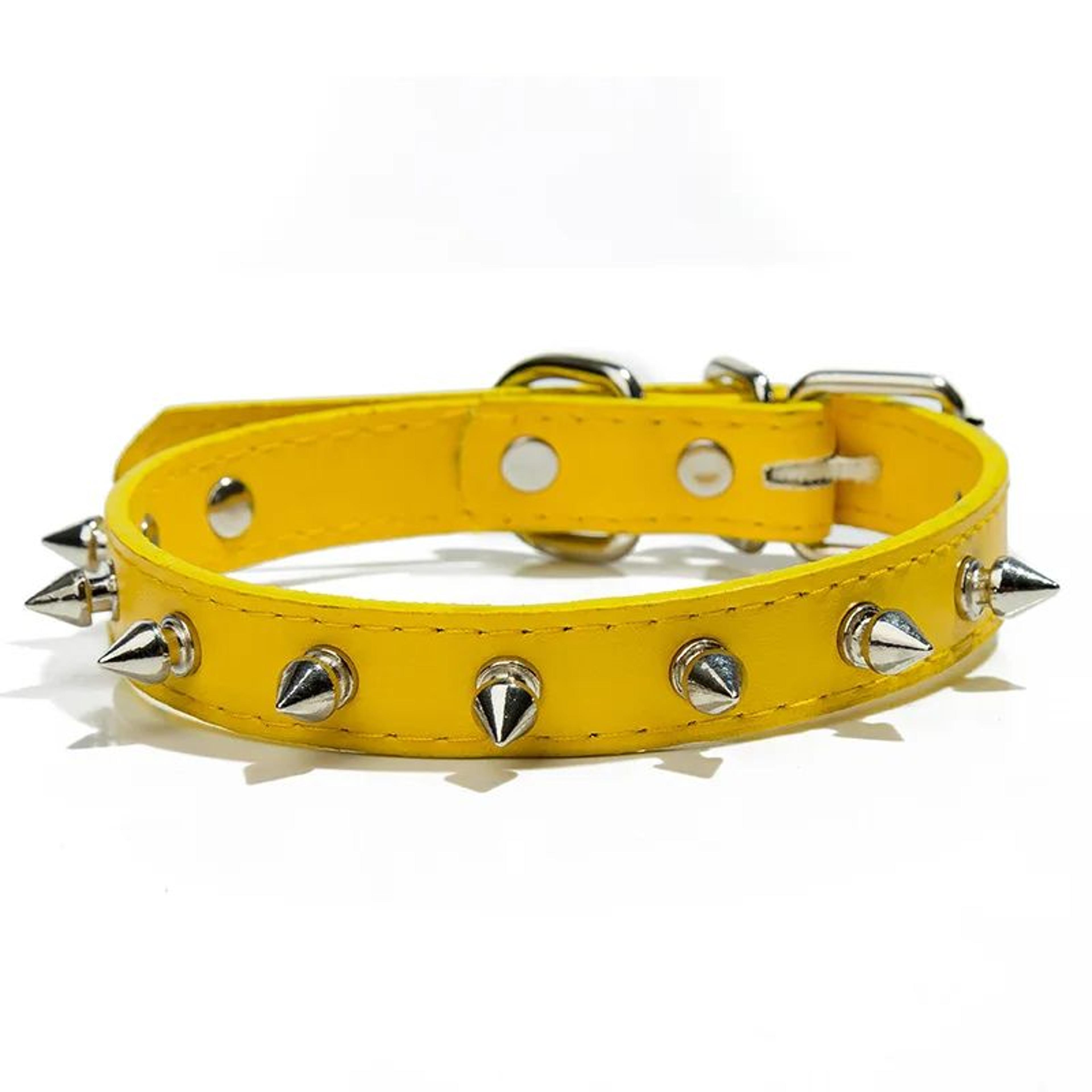 Leather Spiked Pet Collar Necklace 10