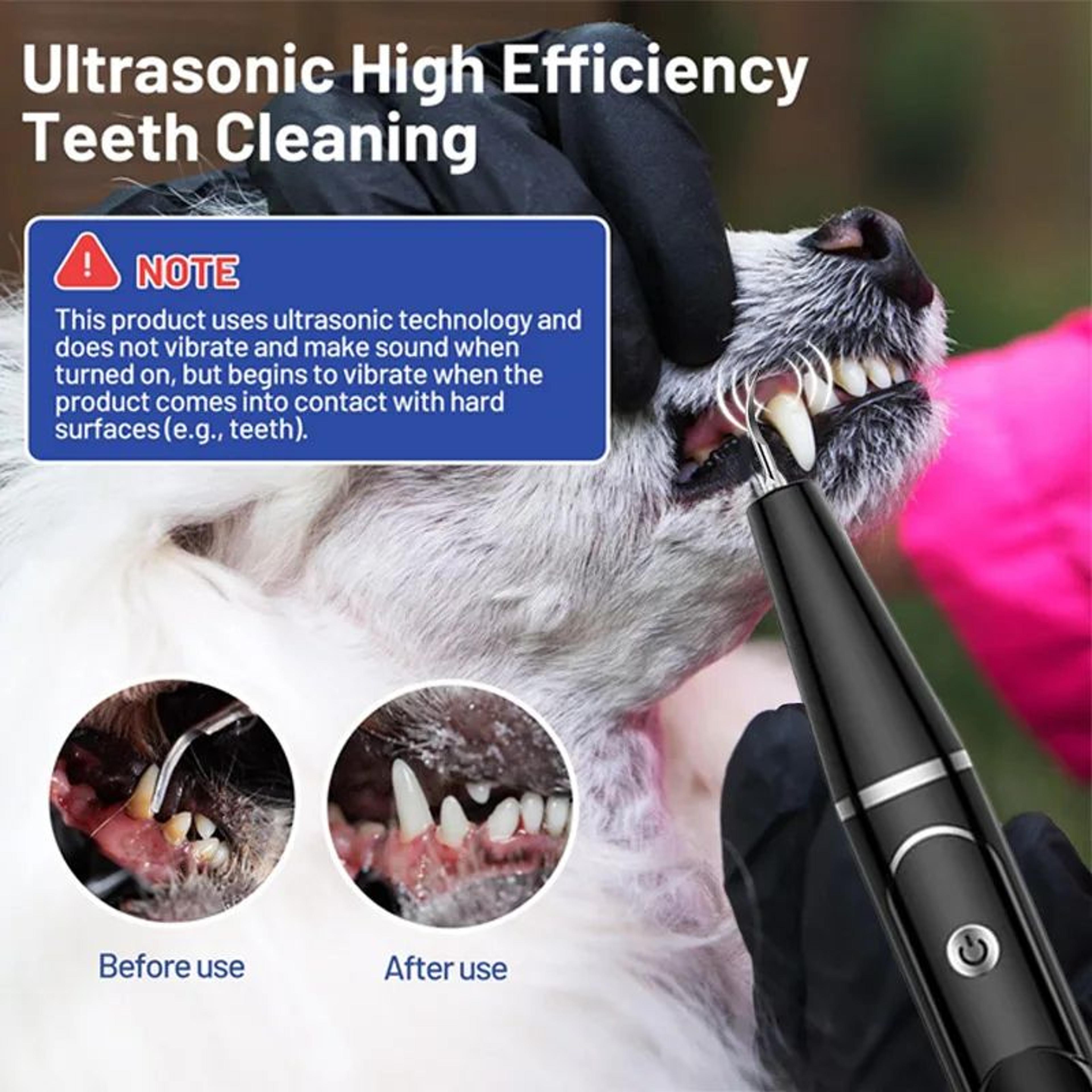 Ultrasonic Pet Tooth Cleaner Kit For Dogs And Cats 7