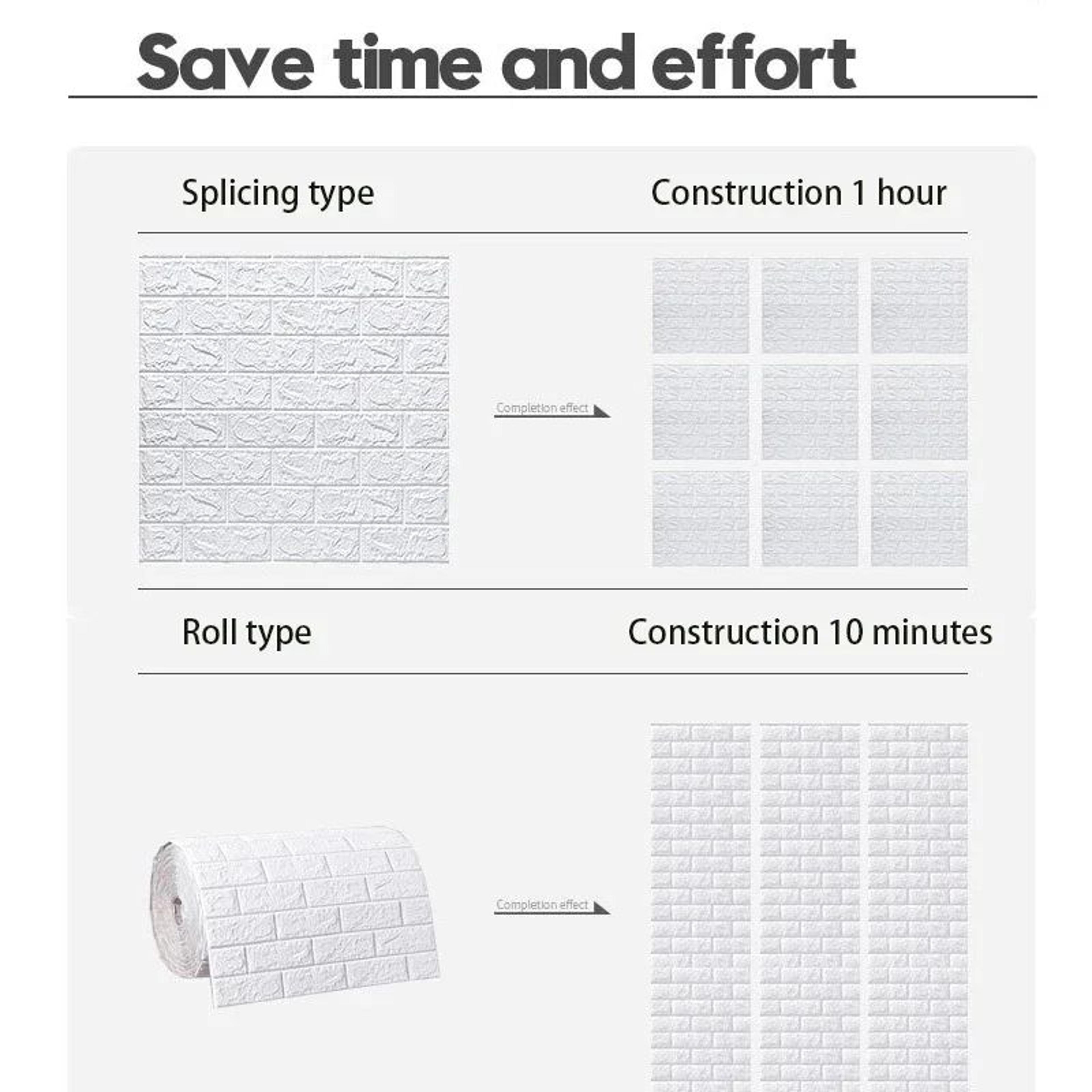 3D Foam Brick Wall Panel Stickers Waterproof Self Adhesive Wallpaper Decor 4