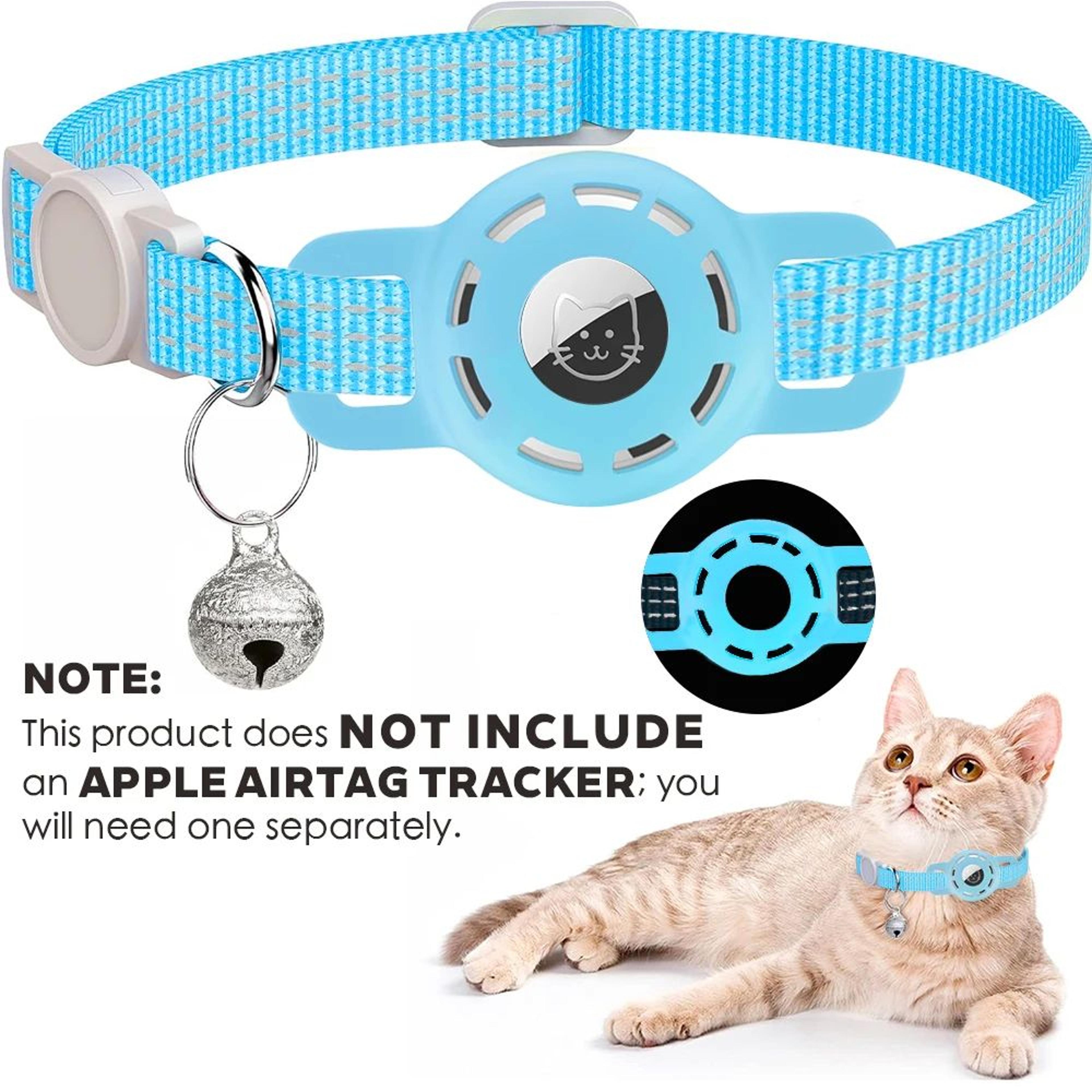 Reflective AirTag With Traker Case Cat Collar With Bell 14