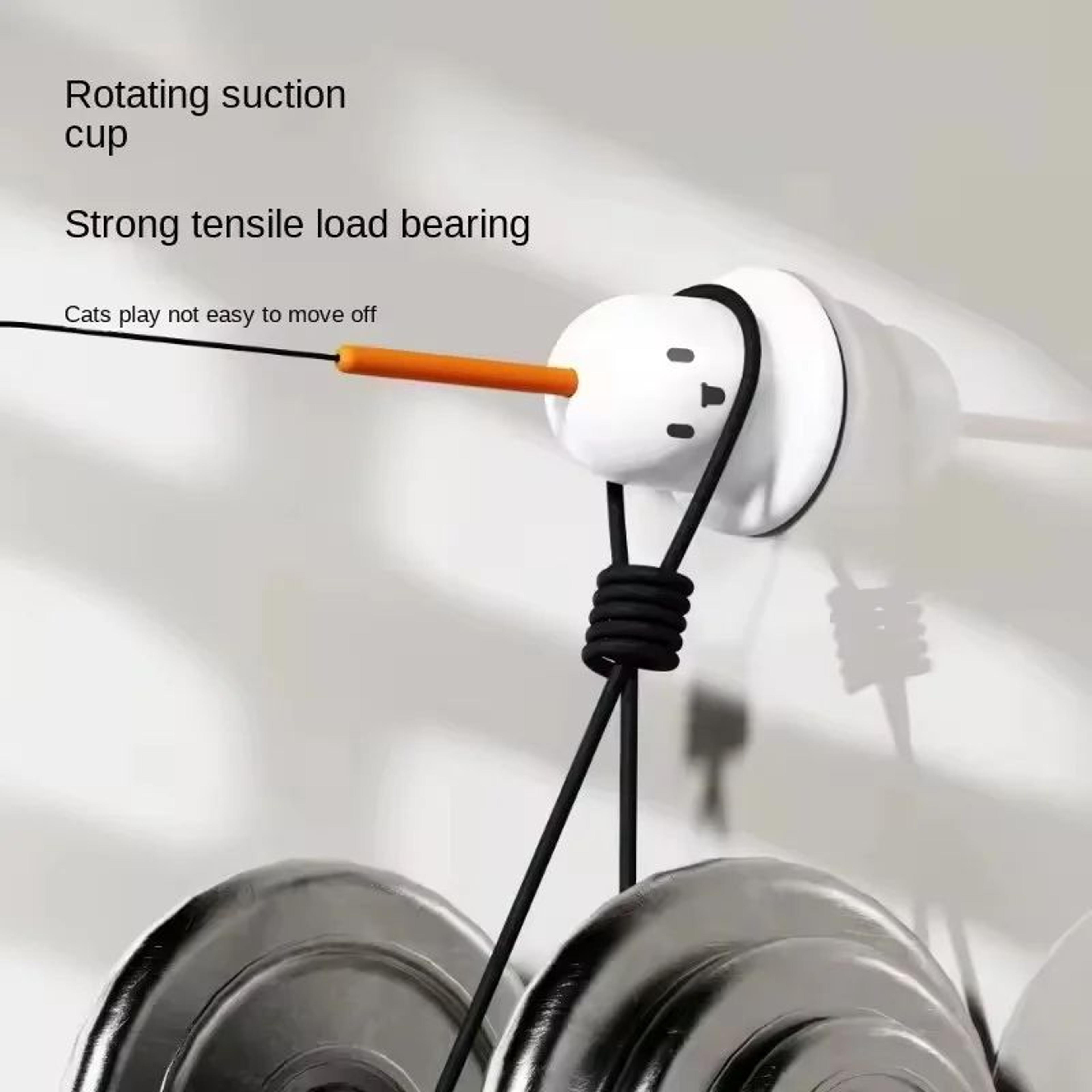 Interactive Suction Cup Cat Teaser Wand 5