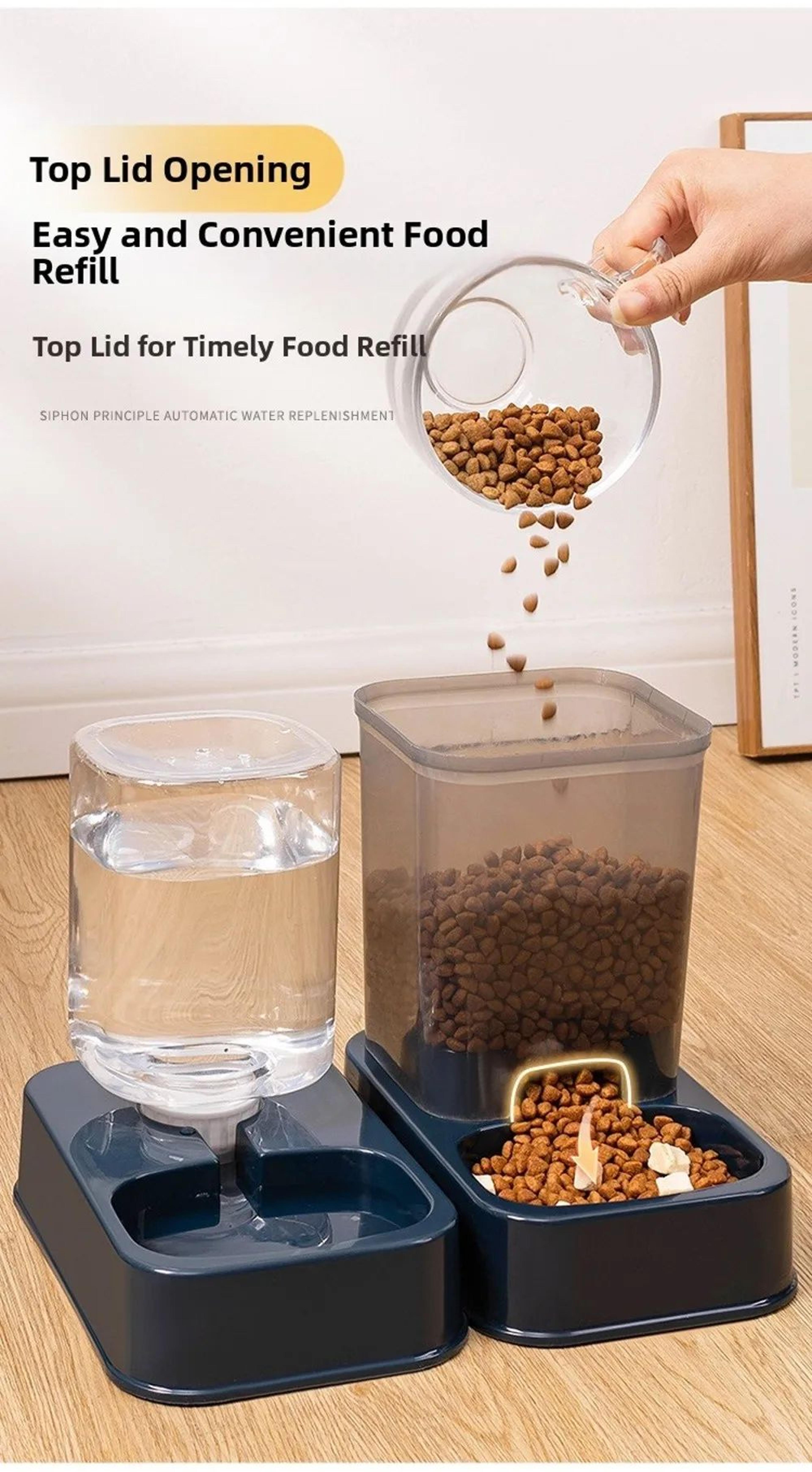 Automatic Pet Food And Water Dispenser Set 7